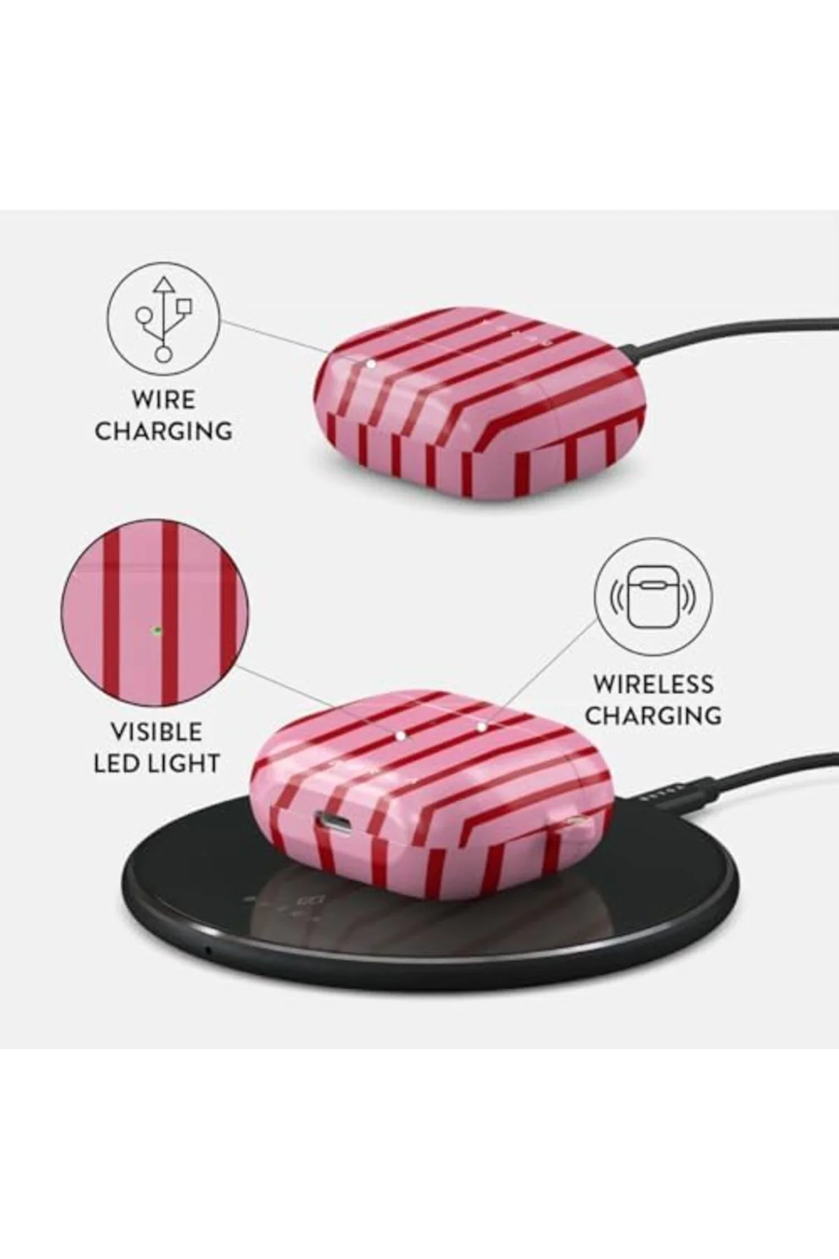 TTKTEKNOLOJİ BURGA AirPods 3 ile Uyumlu Kılıf, Favorite Bikini TT