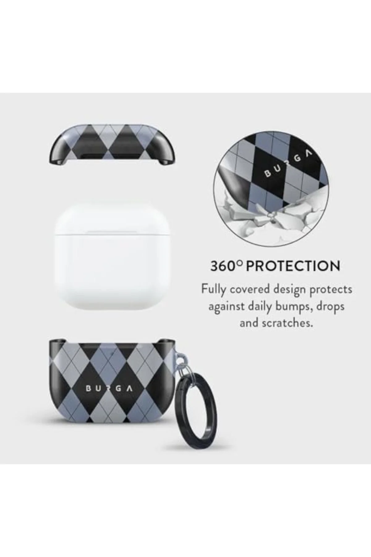 TTKTEKNOLOJİ BURGA AirPods 4 ile Uyumlu Kılıf, Trouble TTKTEKNOLO