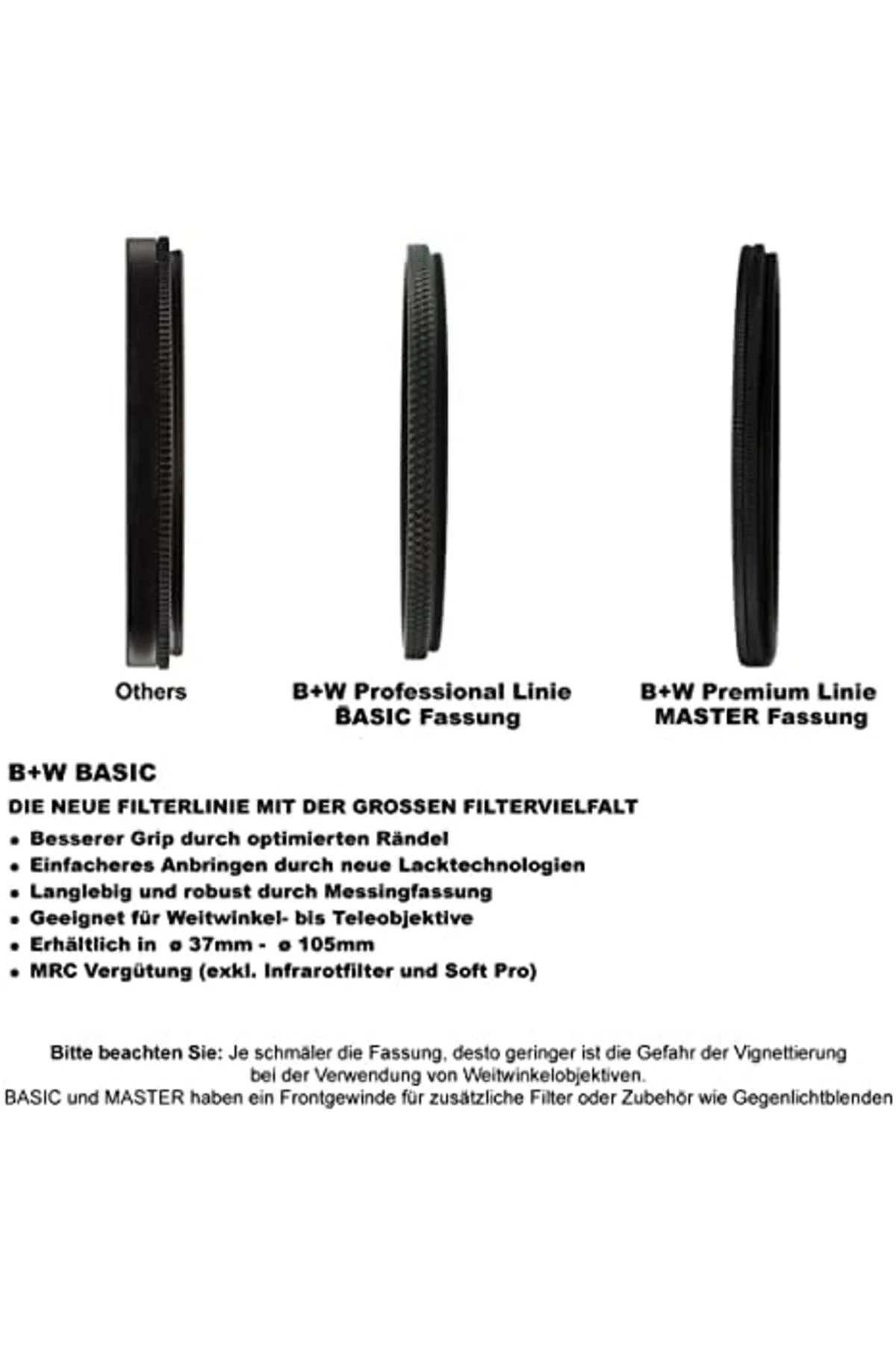 TTKTEKNOLOJİ B+W UV-Haze ve Koruma Filtresi 010 MRC Basic 39 mm (