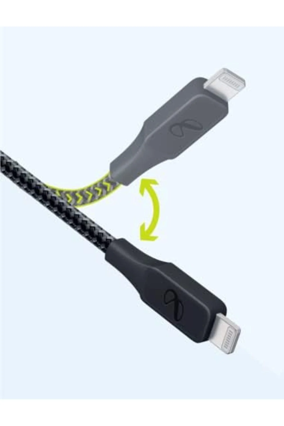 TTKTEKNOLOJİ by - InstantConnect Kablo USB-A Lightning,Mavi,1.5m 
