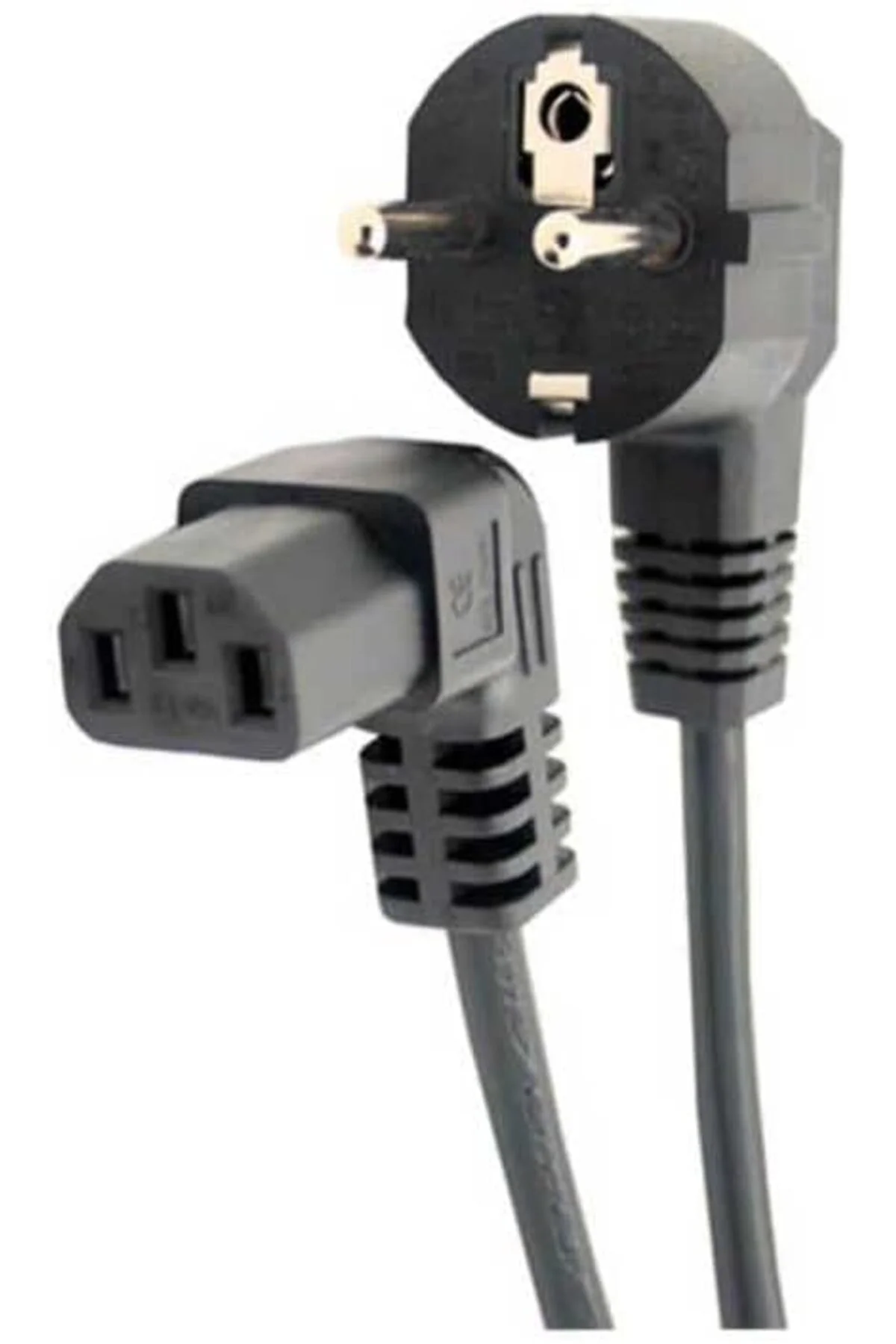 TTKTEKNOLOJİ C13 Power Kablo - 90 Derece L Uç - Dik Açılı - Stand