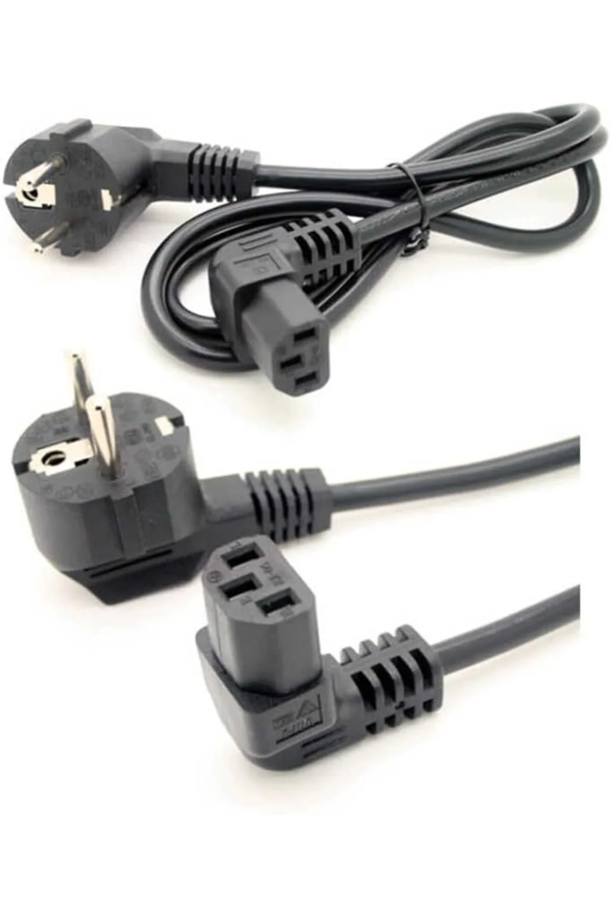 TTKTEKNOLOJİ C13 Power Kablo - 90 Derece L Uç - Dik Açılı - Stand