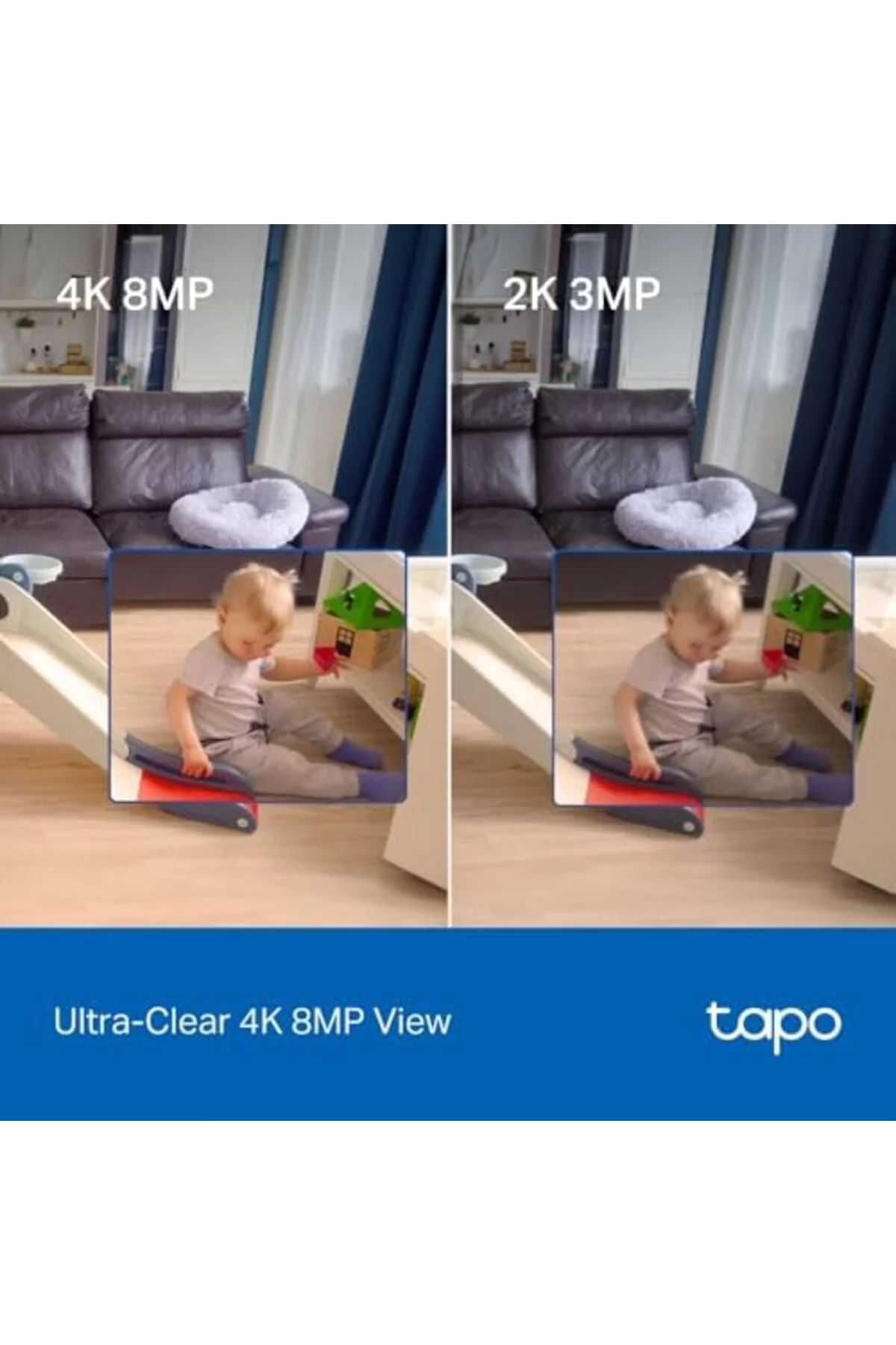 TTKTEKNOLOJİ C260 | Akıllı Wi-Fi Güvenlik Kamerası | 4K 8MP | Yüz