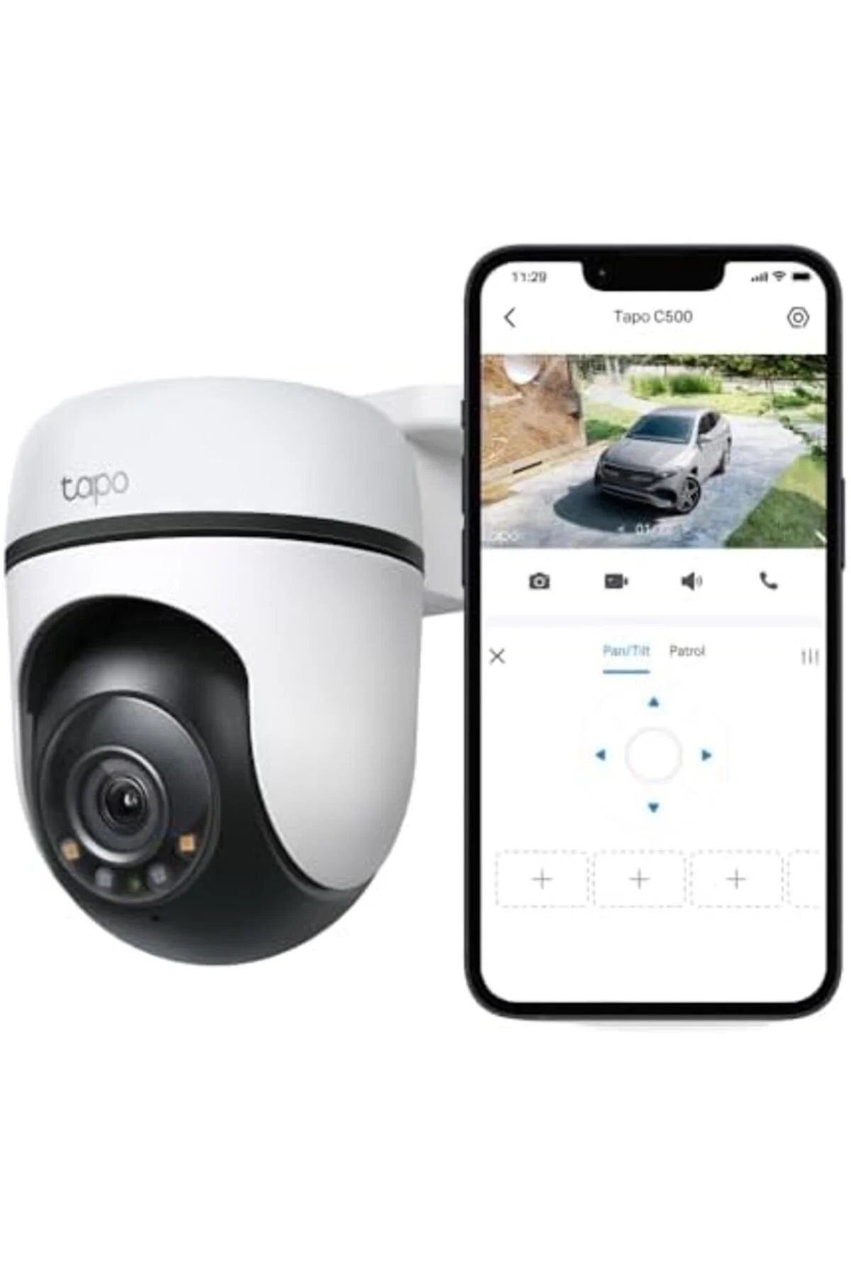 TTKTEKNOLOJİ C500, 1080P Full HD Dış Mekan Wi-Fi Güvenlik Kameras