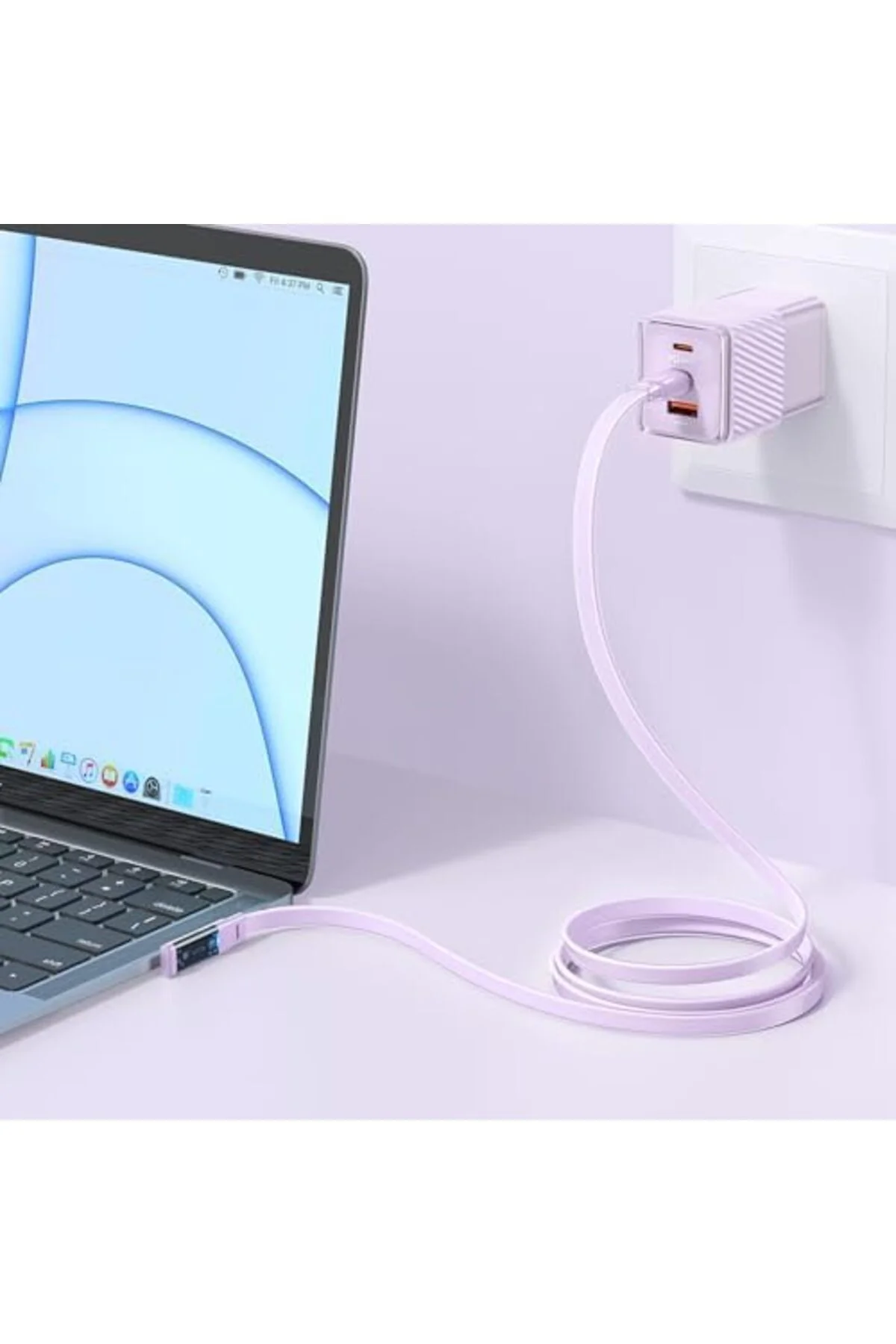 TTKTEKNOLOJİ CA-3451 Type-C to Type-C PD 65W L Tip Hızlı Şarj Kab
