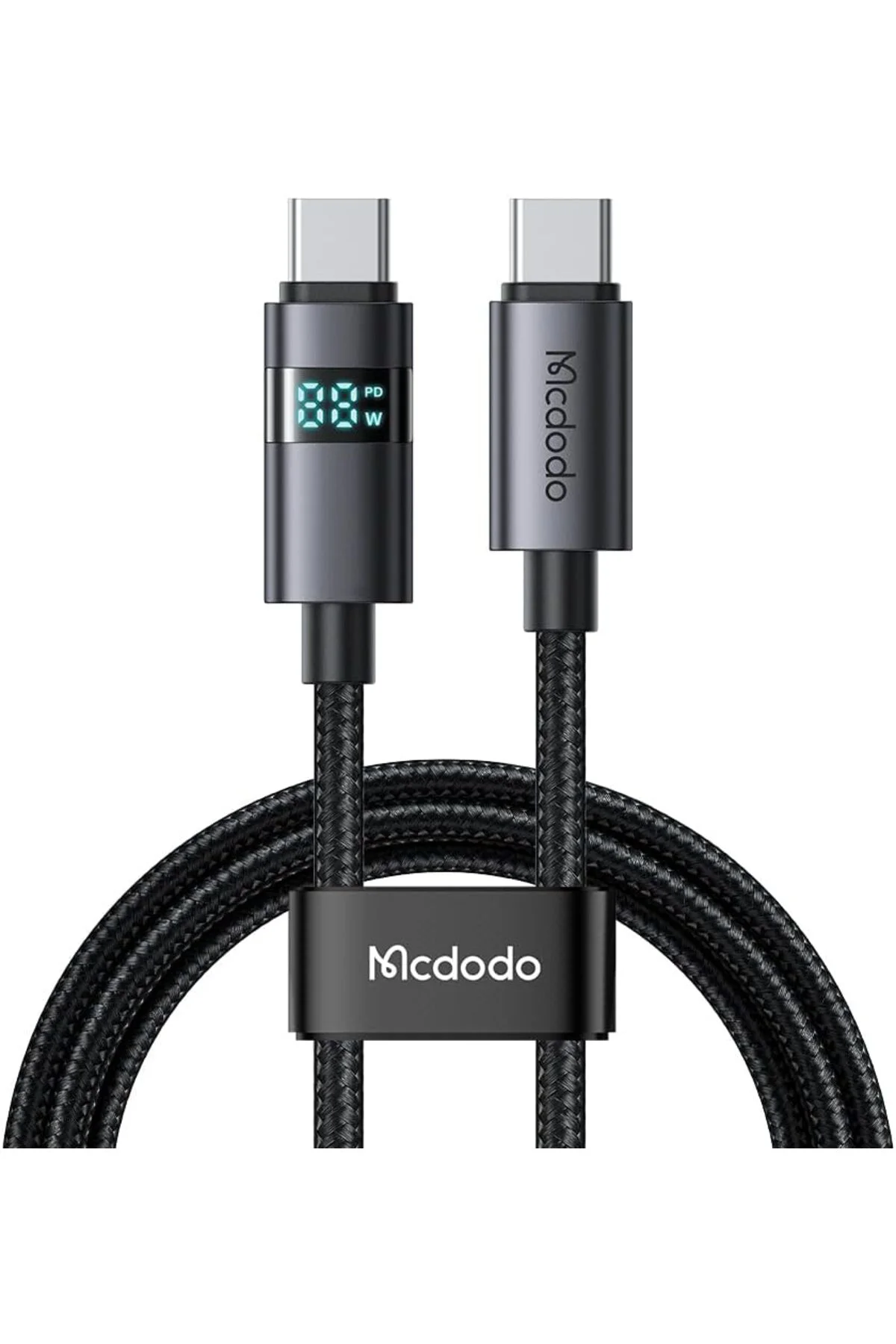 TTKTEKNOLOJİ Ca-5610 USB-C To USB-C 100W Kablo Yatay Led Ekranli 