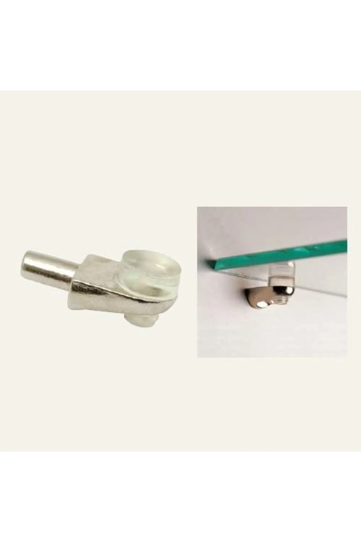 TTKTEKNOLOJİ Cam Raf Pimi Vantuzlu 5mm - 4 Adet KRK 395519