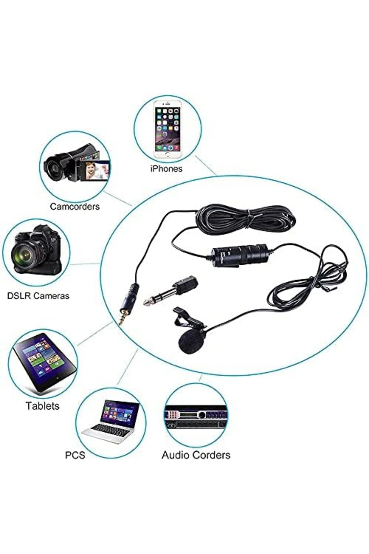TTKTEKNOLOJİ Canlı Yayın Yaka Mikrofon DC-C1 Siyah TTKTEKNOLOJİ 3
