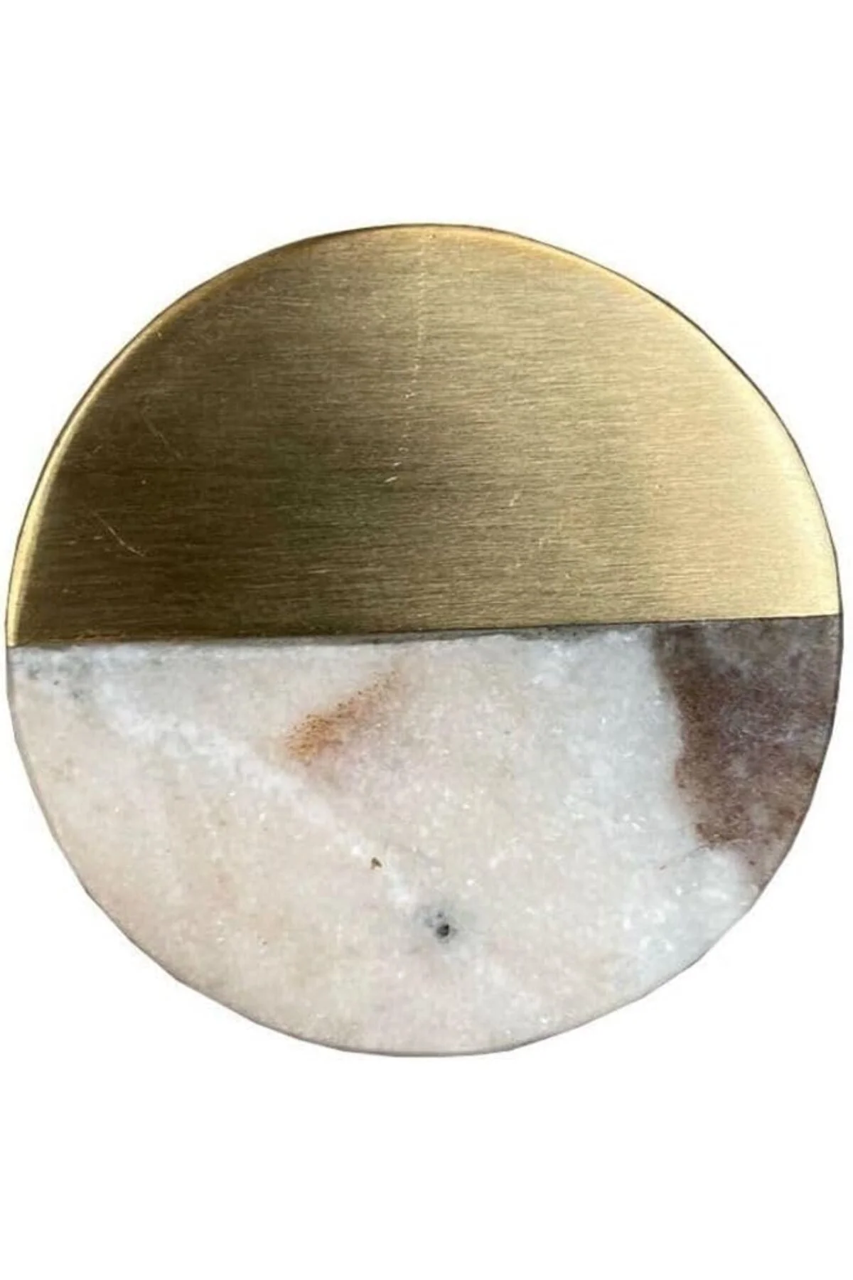 TTKTEKNOLOJİ ÇAP 38mm KUM/MAT SARI DÜĞME KULP/DOĞAL TAŞ KRK 39551