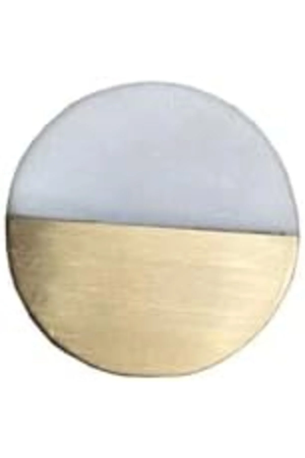 TTKTEKNOLOJİ ÇAP 38mm BEYAZ/MAT SARI DÜĞME KULP/DOĞAL TAŞ KRK 395