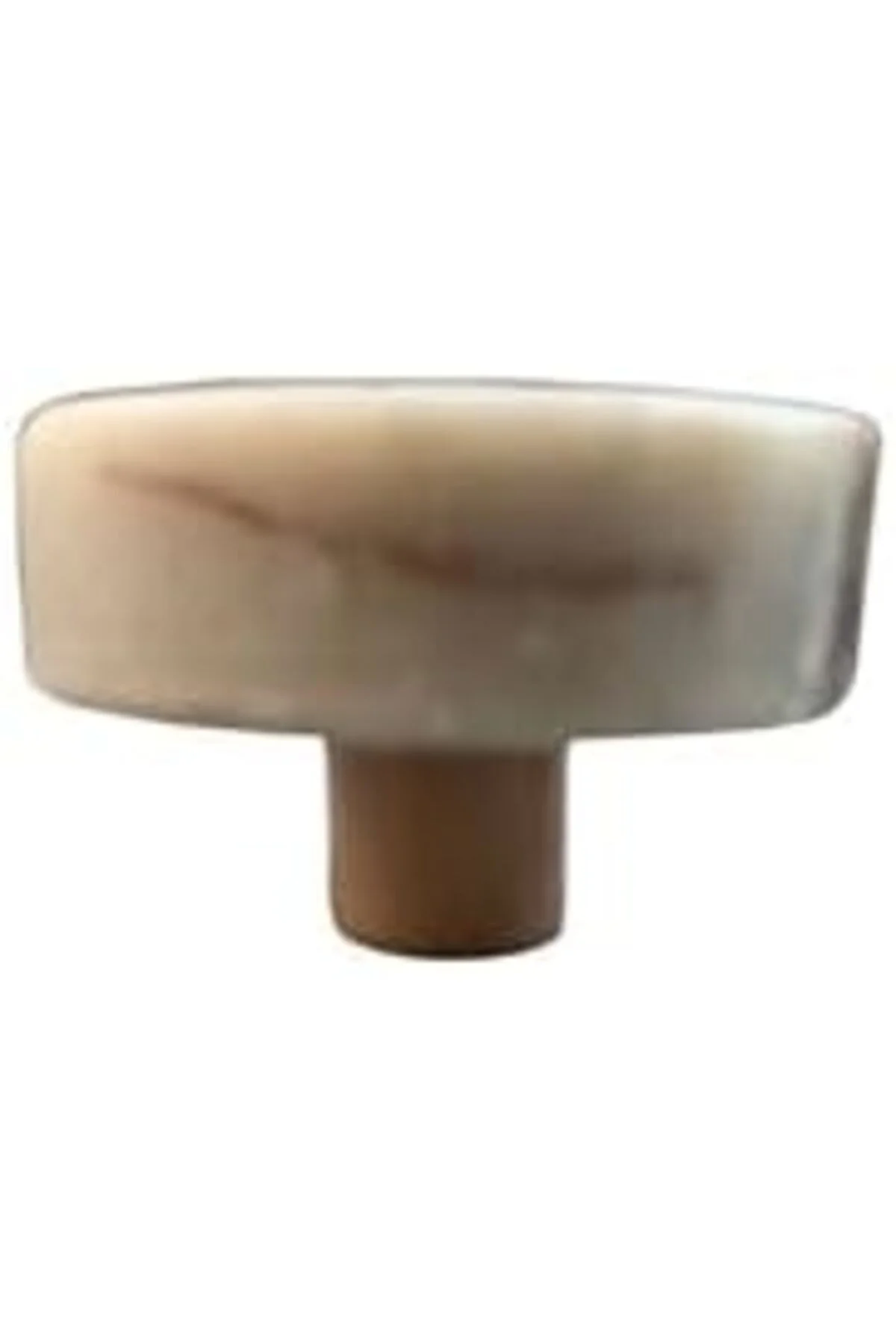 TTKTEKNOLOJİ ÇAP 38mm KUM/MAT SARI DÜĞME KULP/DOĞAL TAŞ KRK 39551