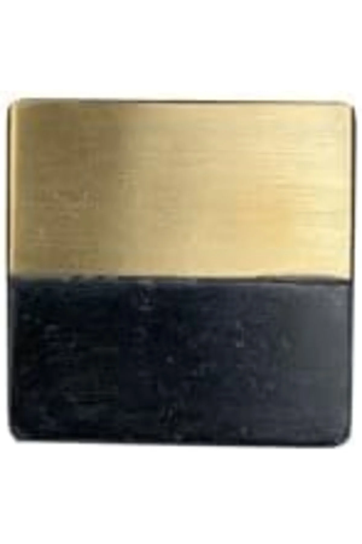 TTKTEKNOLOJİ ÇAP 40x40mm SİYAH/MAT SARI DÜĞME KULP/DOĞAL TAŞ KRK 