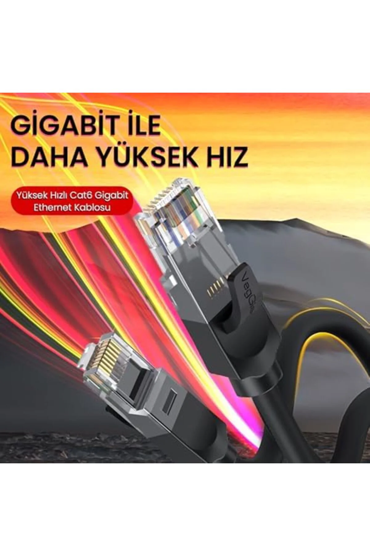 TTKTEKNOLOJİ CAT6 1000Mbps Gigabit UTP Ethernet Kablosu 10 Metre 