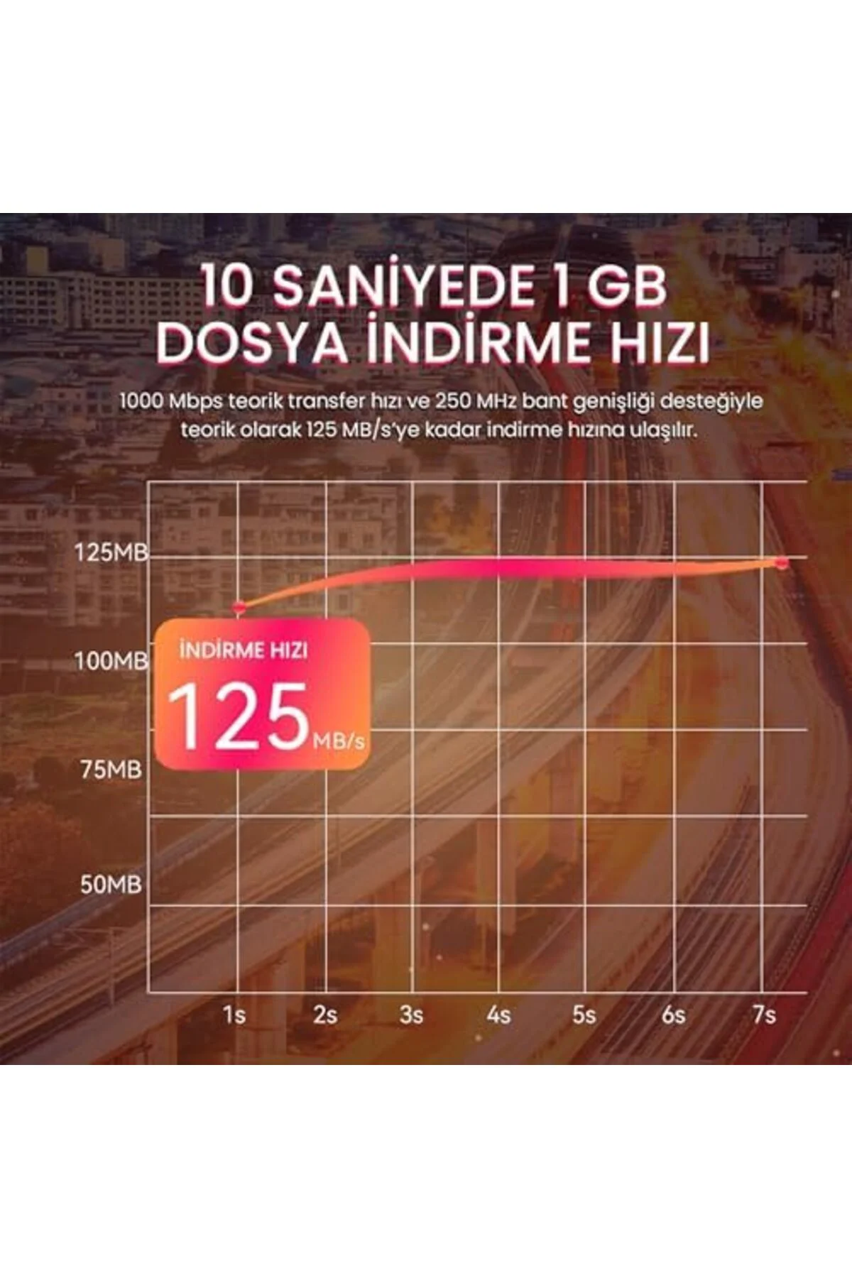 TTKTEKNOLOJİ CAT6 1000Mbps Gigabit UTP Ethernet Kablosu 10 Metre 