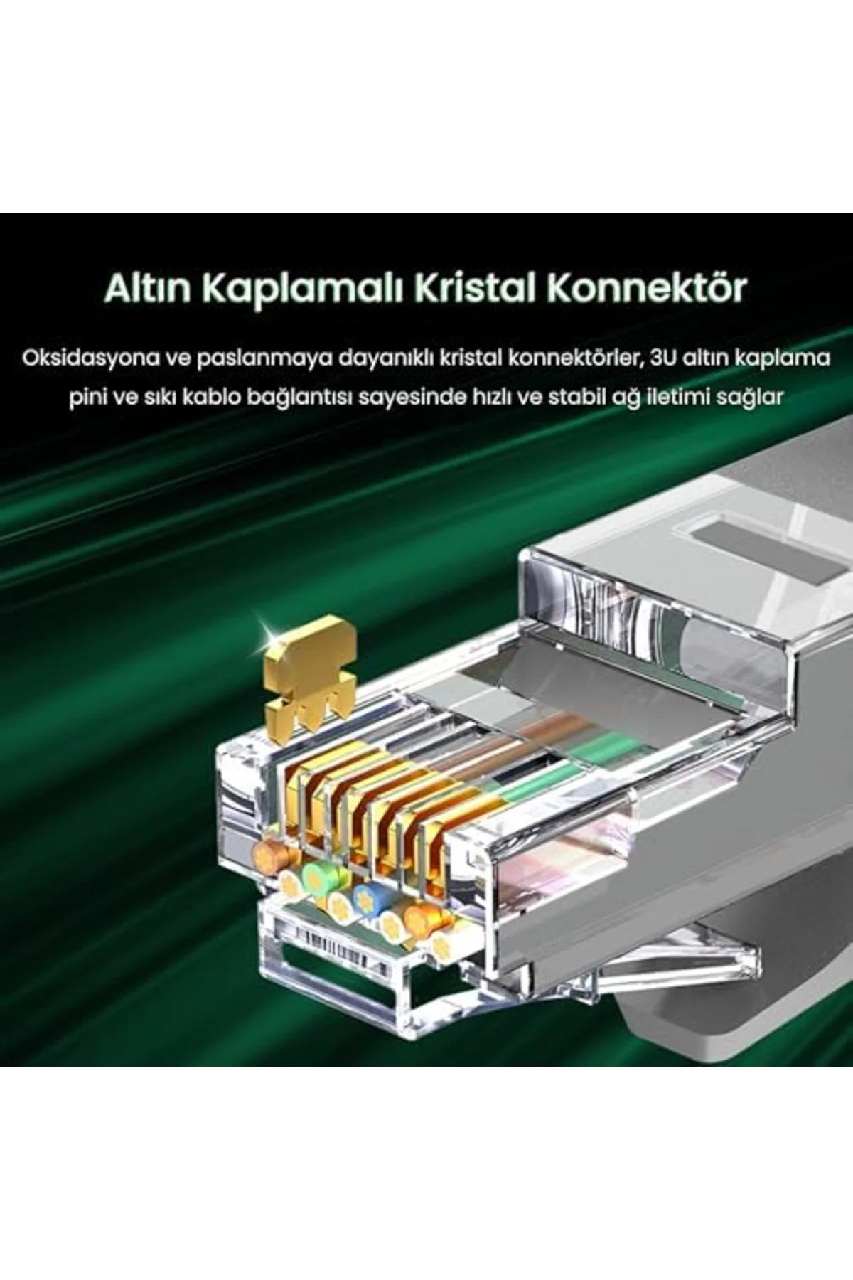 TTKTEKNOLOJİ CAT6e 1000Mbps UTP Gigabit Ethernet Kablosu 20 Metre