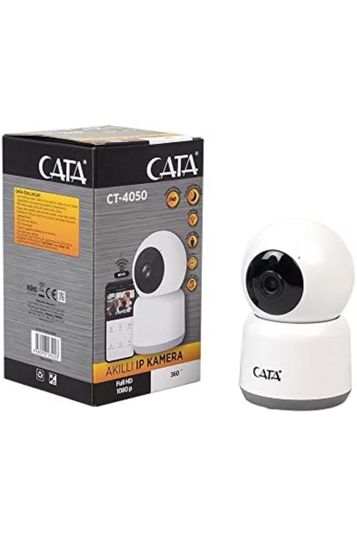 TTKTEKNOLOJİ CATA CT-4050 Kablosuz Akıllı Güvenlik Kamerası - Ful