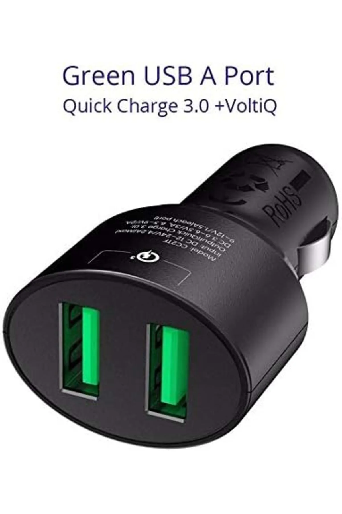 TTKTEKNOLOJİ CC2TF Çift USB Çıkışlı Qualcomm QC 3.0 Araç Şarj Cih