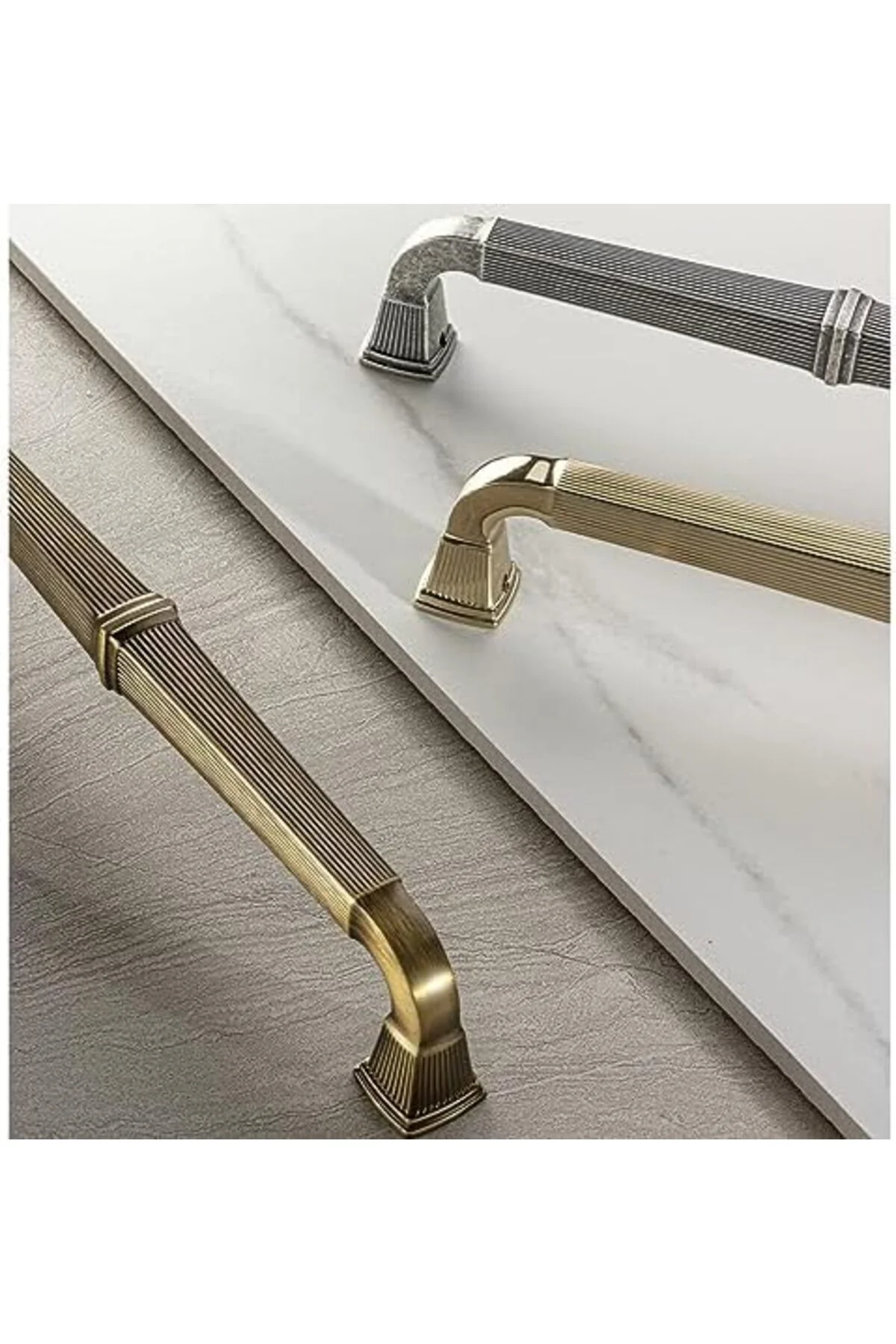 TTKTEKNOLOJİ çekme/sürgü kapı kolu antik gümüş renk 30 cm KRK 395