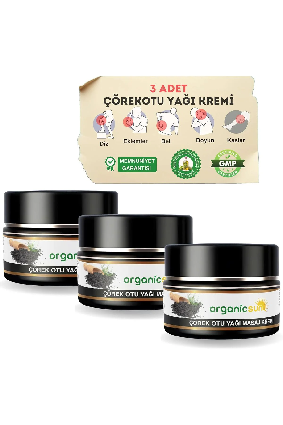TTKTEKNOLOJİ Çörek Otu Yağlı Ağrı Masaj Kremi Kas Eklem 100 ml x 