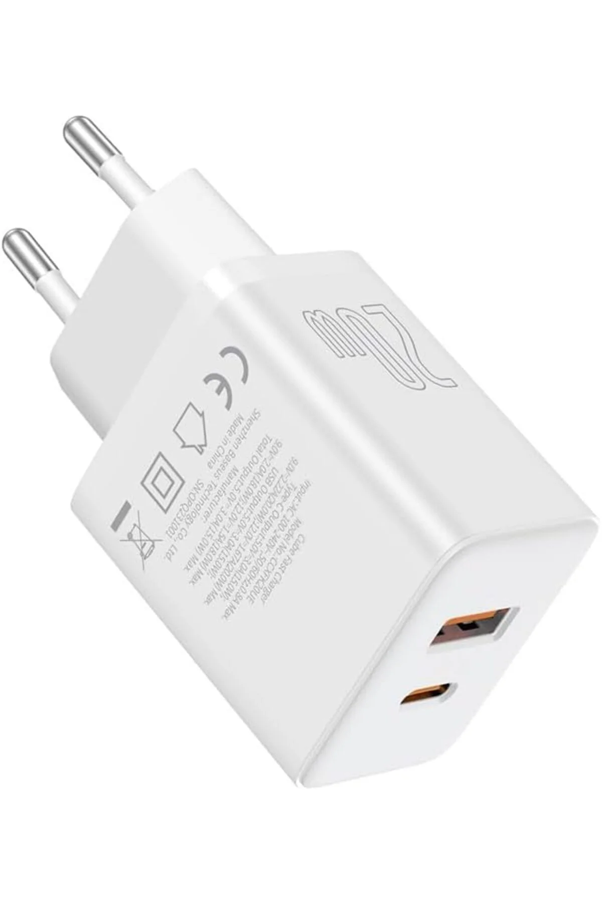 TTKTEKNOLOJİ Cube C+U 20W Şarj Cihazı-Beyaz TTKTEKNOLOJİ 395519