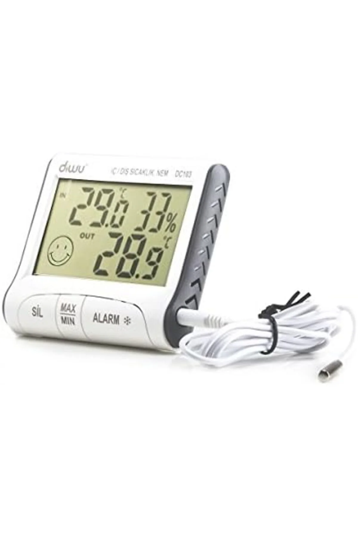 TTKTEKNOLOJİ DC103 İç Dış Max-Min Prob Termometre Nem Ölçer KRK 3