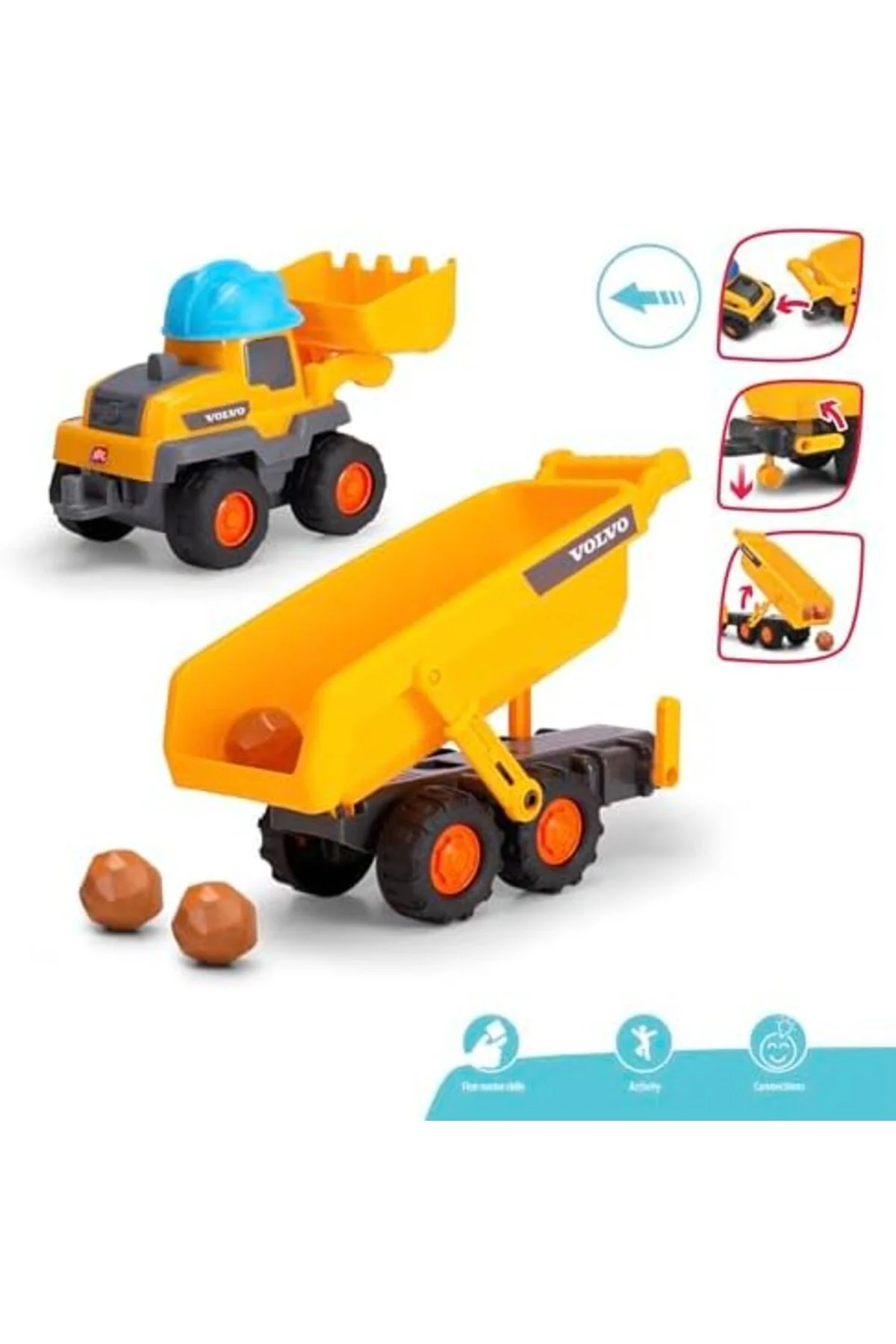 TTKTEKNOLOJİ Dickie Toys, 204119007, ABC Tracey Trailer, Serbest 