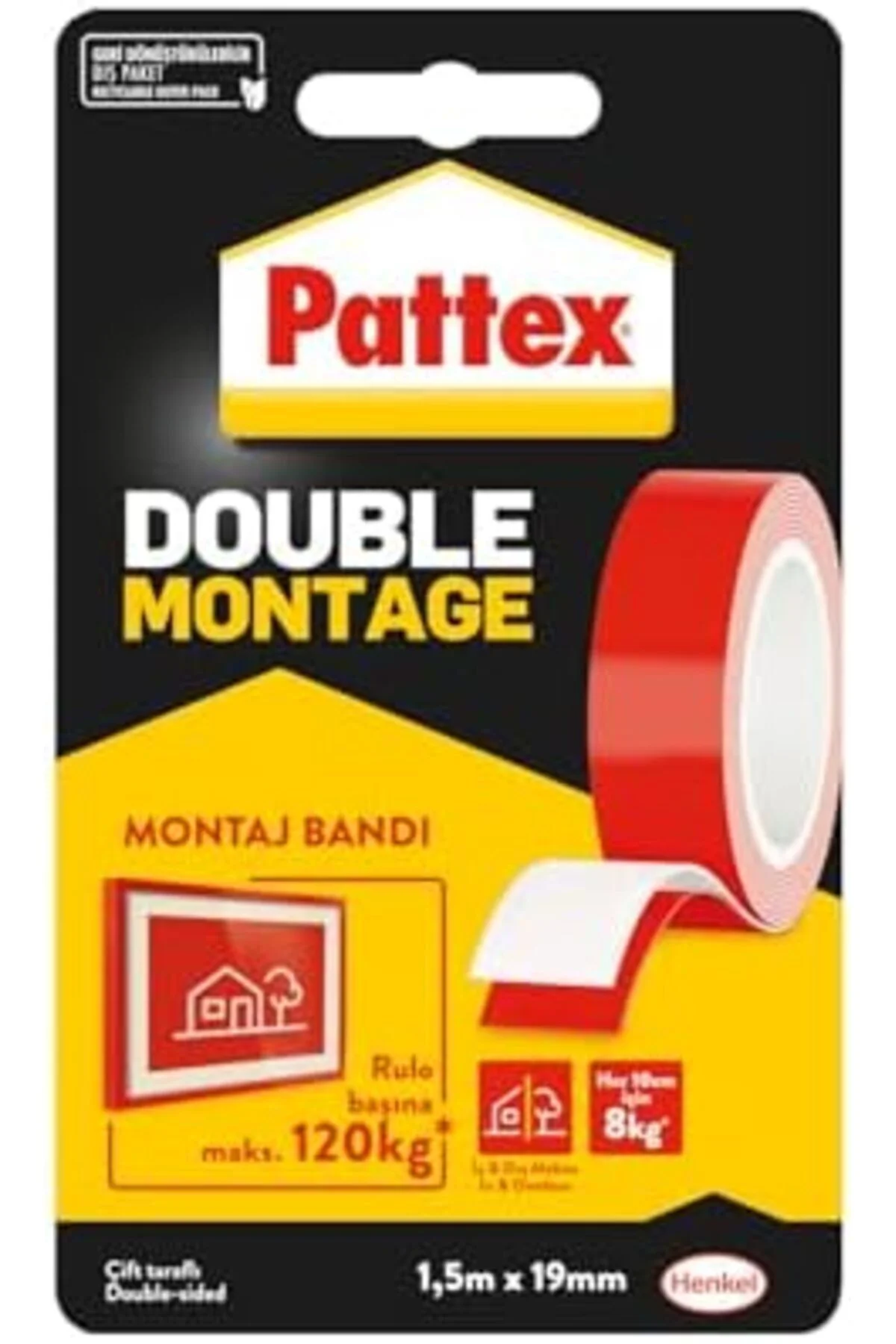 TTKTEKNOLOJİ Double Montaj Bandı, 120kg KRK 395519