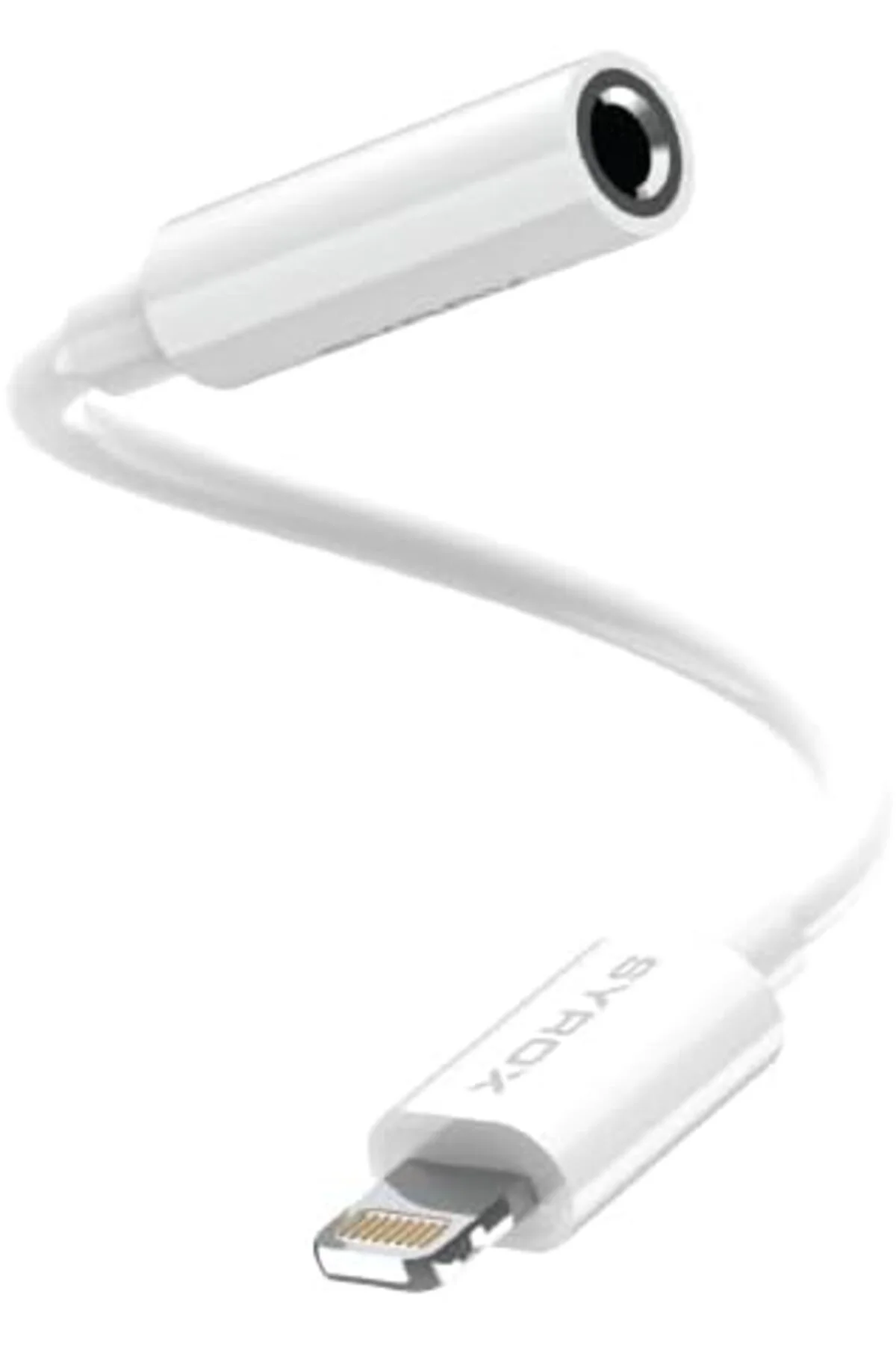 TTKTEKNOLOJİ DT22L-A Lightning - 3.5mm AUX Dönüştürücü - Beyaz TT