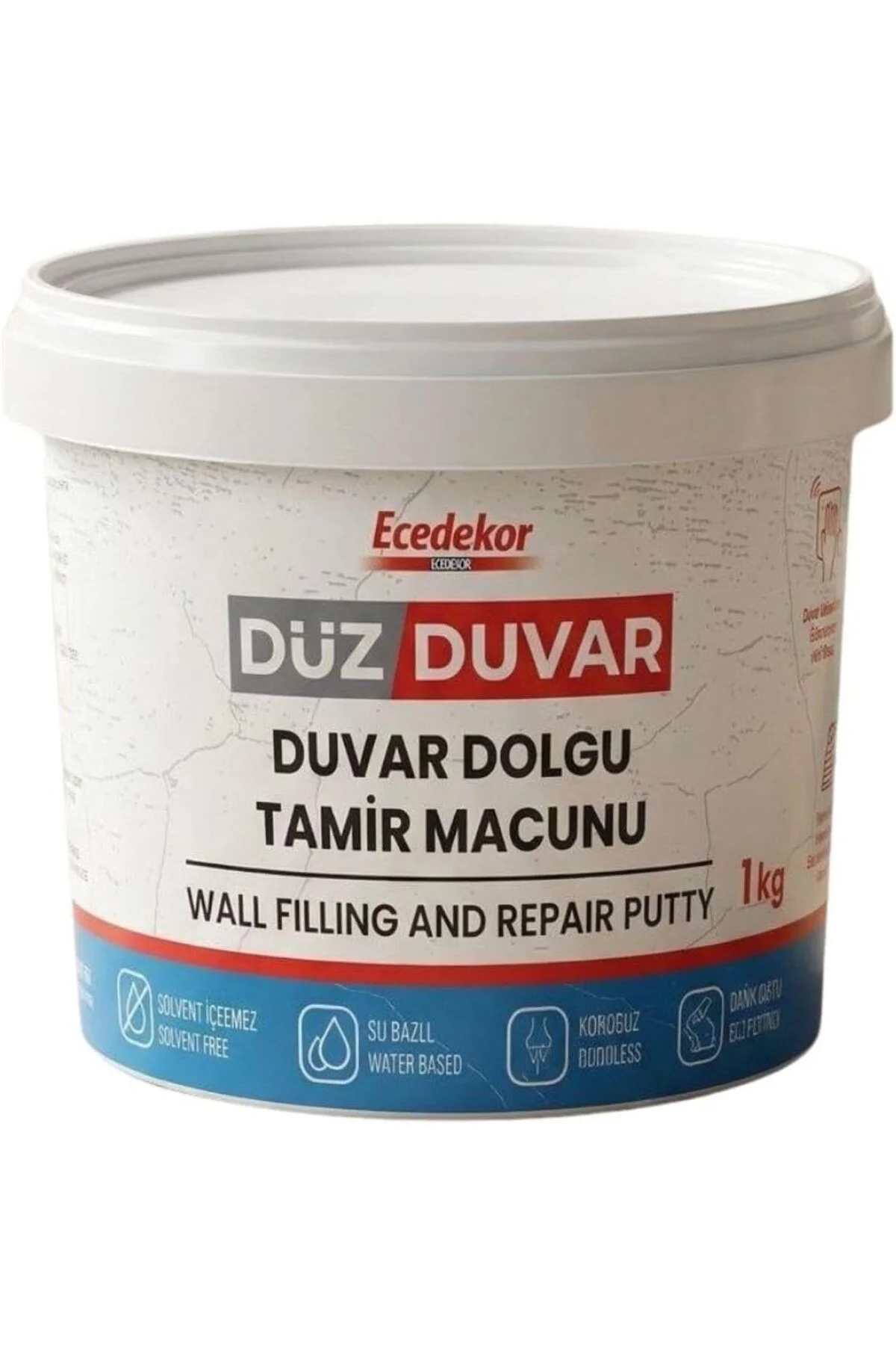 TTKTEKNOLOJİ Düz Duvar - Dolgu ve Tamir Macunu, Su Bazlı, Solvent TTKTEKNOLOJİ Düz Duvar - Dolgu ve Tamir Macunu, Su Bazlı, Solvent