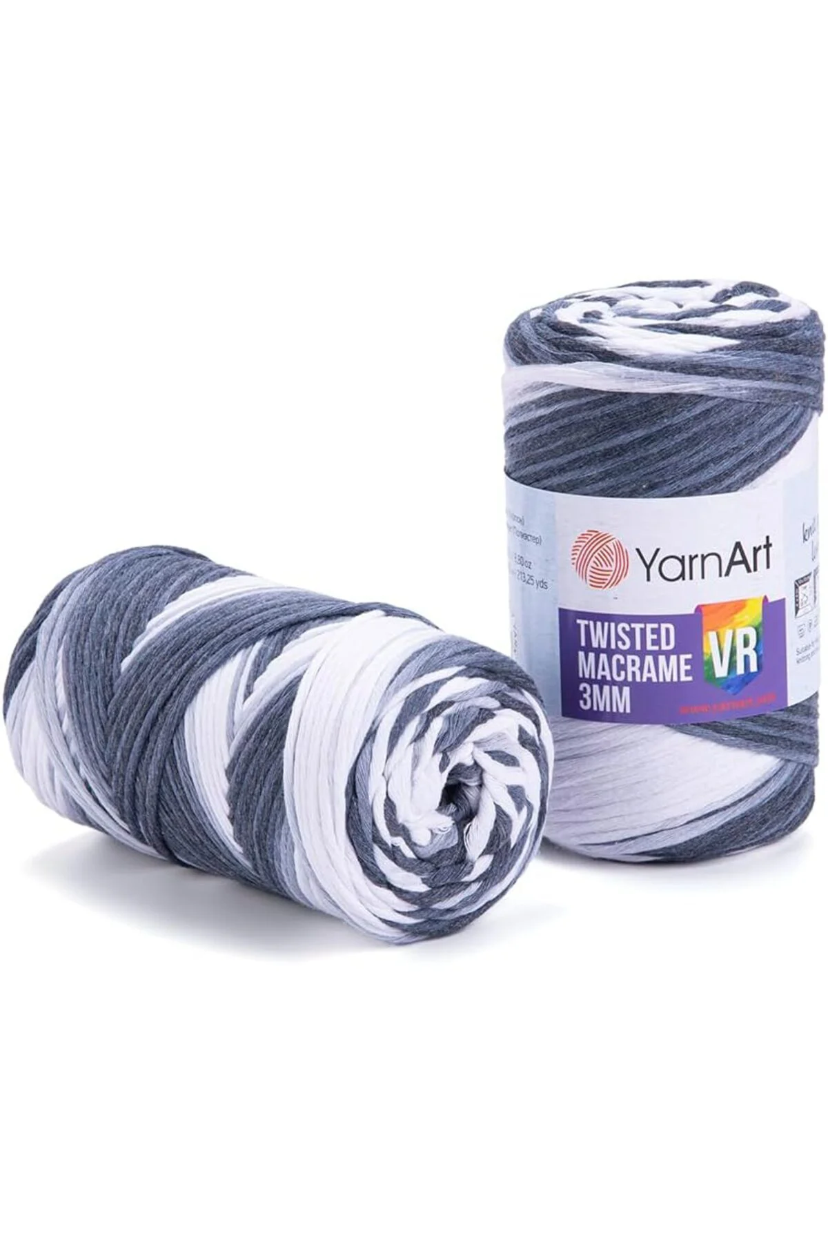 TTKTEKNOLOJİ El Örgü İpi TWISTED MACRAME 3 MM VR, 910, 4x250 gr K