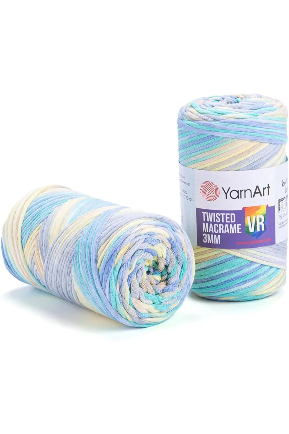 TTKTEKNOLOJİ El Örgü İpi TWISTED MACRAME 3 MM VR, 924, 4x250 gr K
