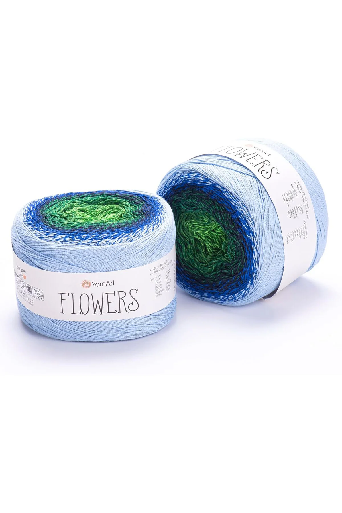 TTKTEKNOLOJİ El Örgü İpi FLOWERS, 306, 2x250 gr KRK 395519