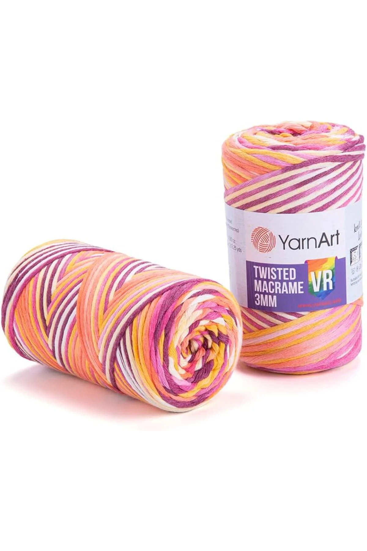 TTKTEKNOLOJİ El Örgü İpi TWISTED MACRAME 3 MM VR, 912, 4x250 gr K