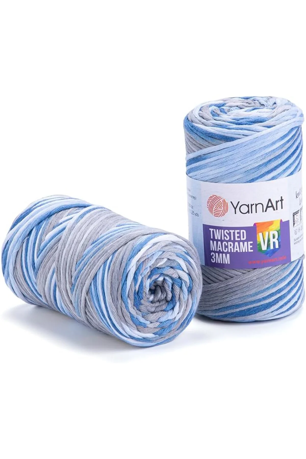 TTKTEKNOLOJİ El Örgü İpi TWISTED MACRAME 3 MM VR, 916, 4x250 gr K