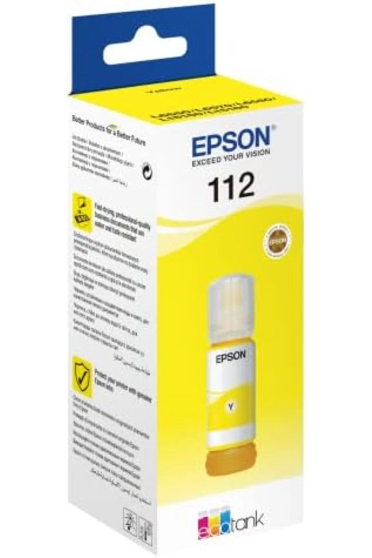 TTKTEKNOLOJİ EPSON 112 EcoTank Sarı Mürekkep - C13T06C44A TTKTEKNOLOJİ 395519