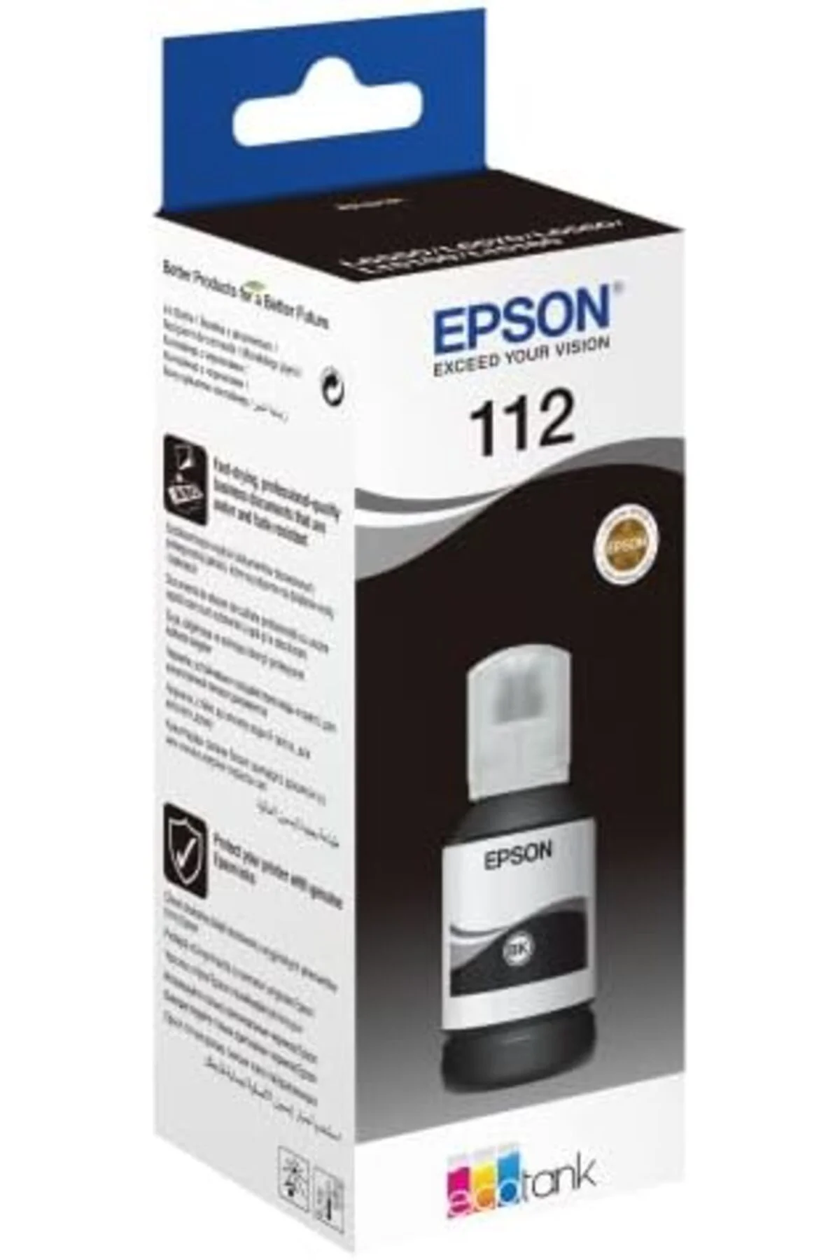 TTKTEKNOLOJİ Epson 112 ECOTANK PİGMENT SİYAH MÜREKKEP ŞİŞE TTKTEK TTKTEKNOLOJİ Epson 112 ECOTANK PİGMENT SİYAH MÜREKKEP ŞİŞE TTKTEK