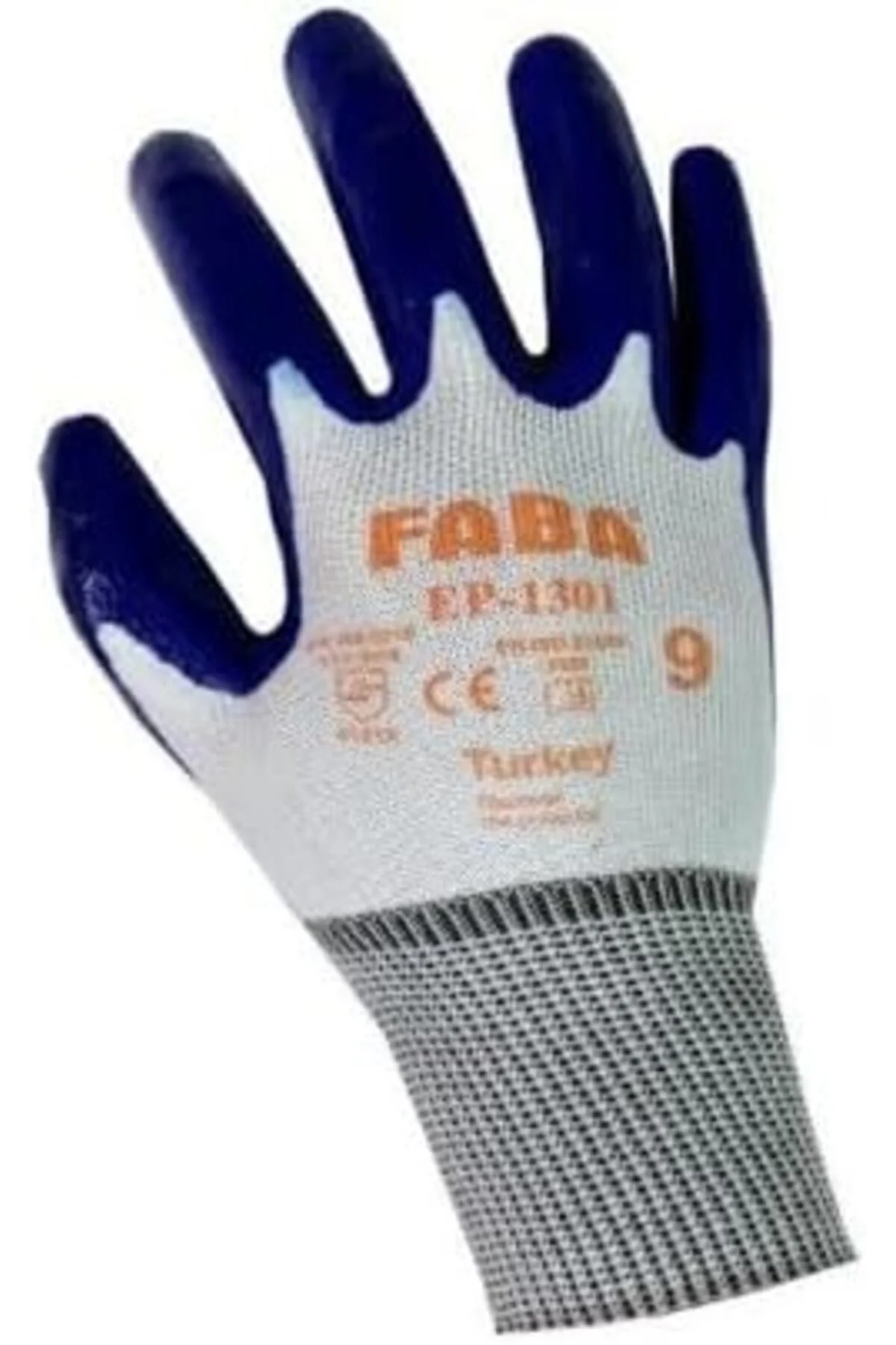 TTKTEKNOLOJİ FABA EP-1301 Nitril Kaplı Polyester Eldiven XL KRK 3
