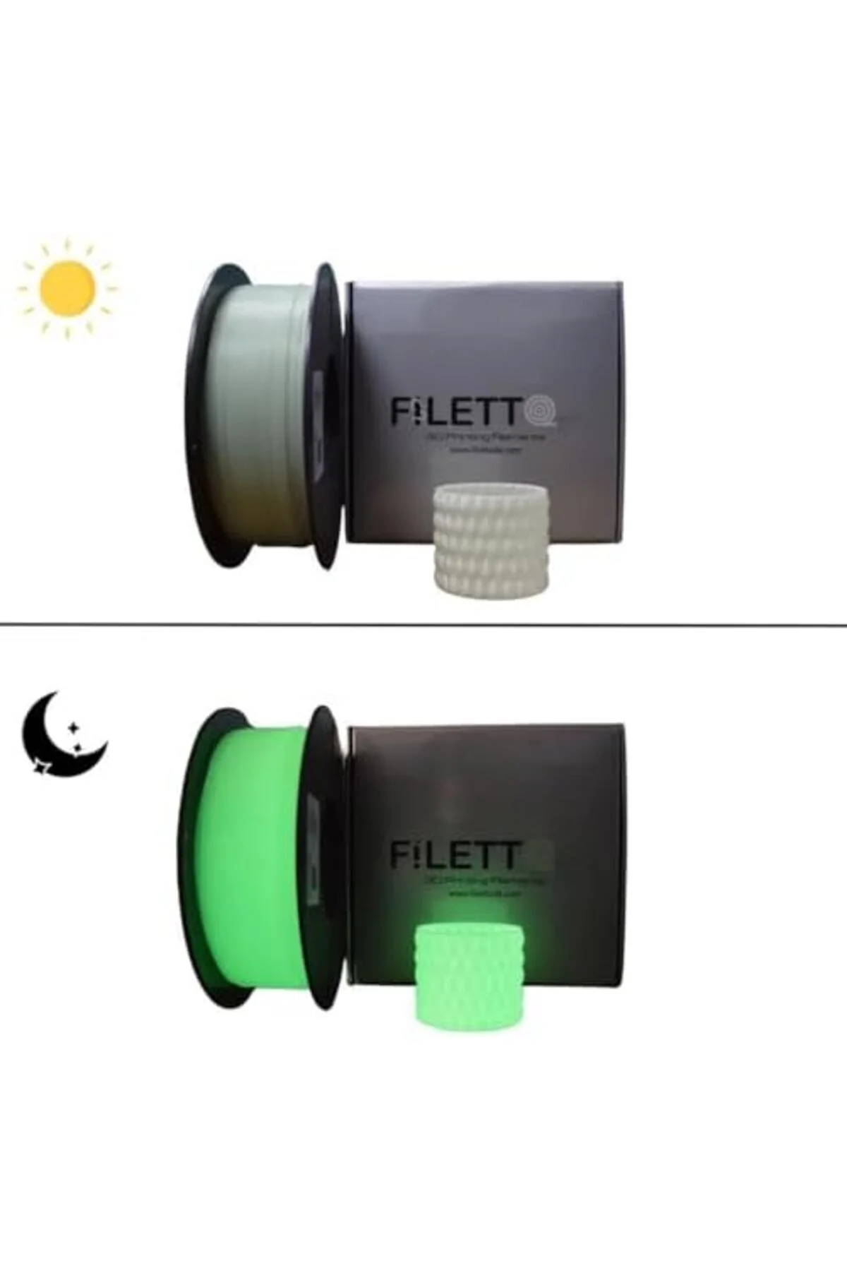 TTKTEKNOLOJİ Filetto Pla+ Filament 1.75mm 1 Kg - Glow Yeşil TTKTE