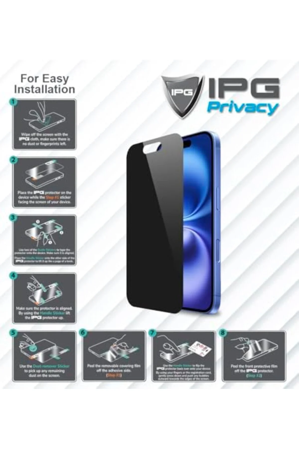 TTKTEKNOLOJİ Fit 4 PRO için IPG Privacy Gizlilik (Anti-Spy) Ekran
