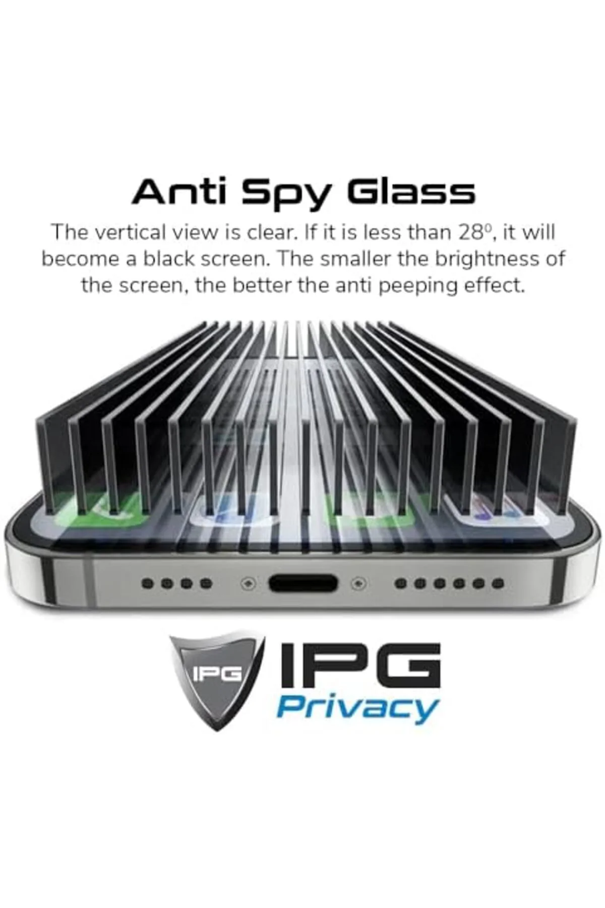 TTKTEKNOLOJİ Fit 4 PRO için IPG Privacy Gizlilik (Anti-Spy) Ekran