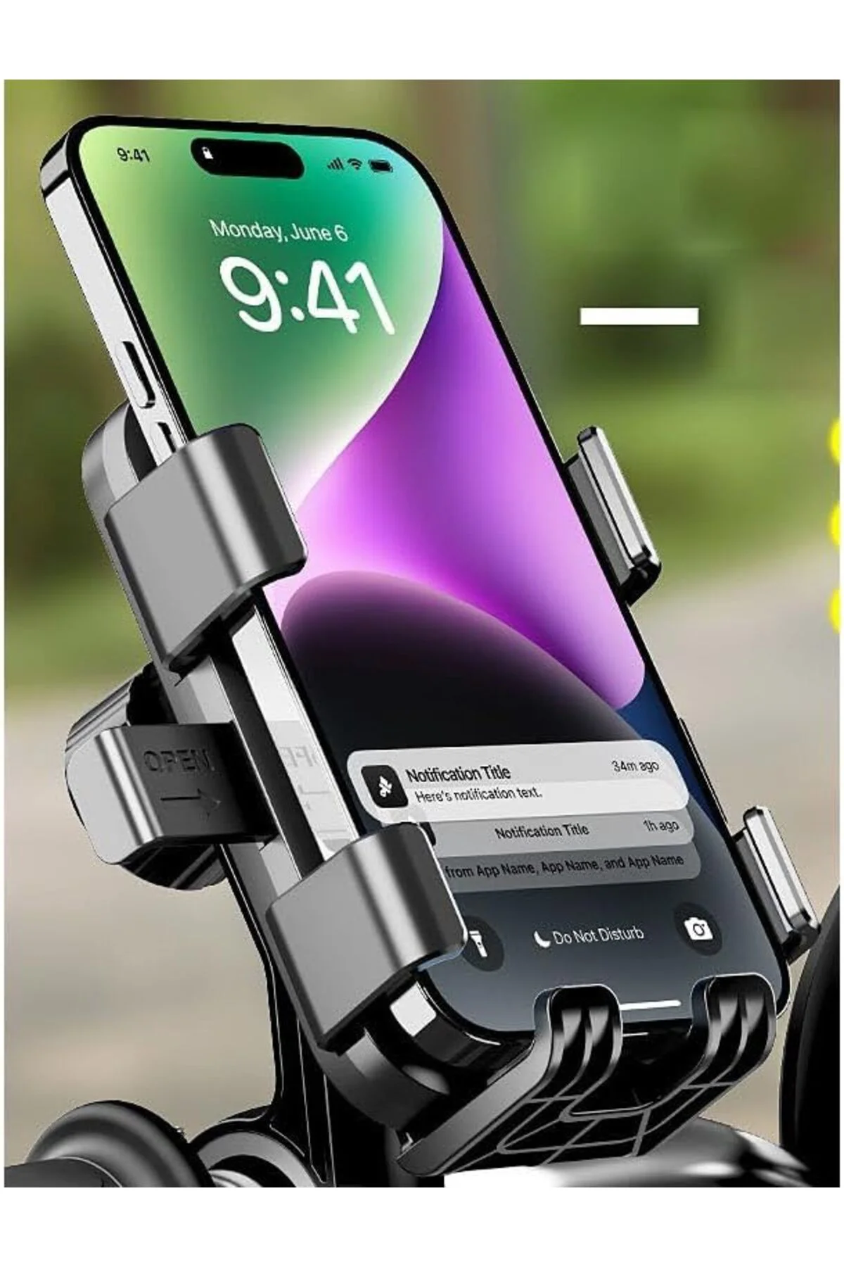 TTKTEKNOLOJİ Ga76 Motor Motosiklet Telefon Tutucu Tek El Kullanım