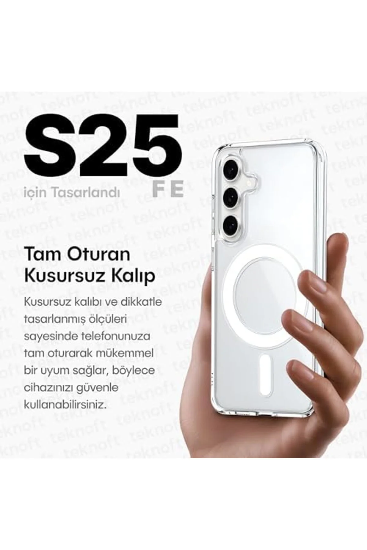 TTKTEKNOLOJİ Galaxy S25 FE için MagSafe ile Uyumlu Şok Emici Sili TTKTEKNOLOJİ Galaxy S25 FE için MagSafe ile Uyumlu Şok Emici Sili