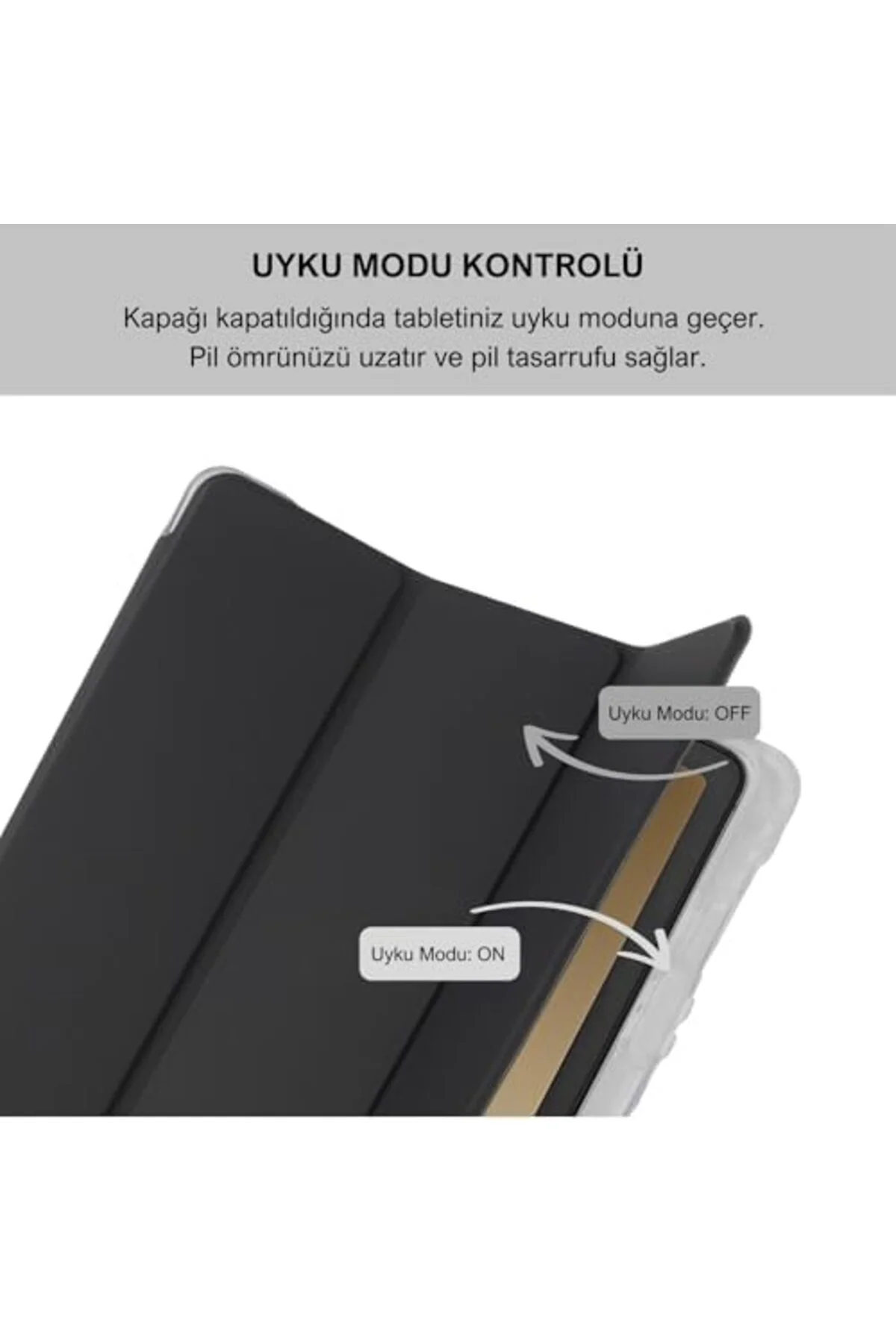 TTKTEKNOLOJİ Galaxy Tab A9+ Plus 11 inç Uyumlu Smart Kılıf, S Pen