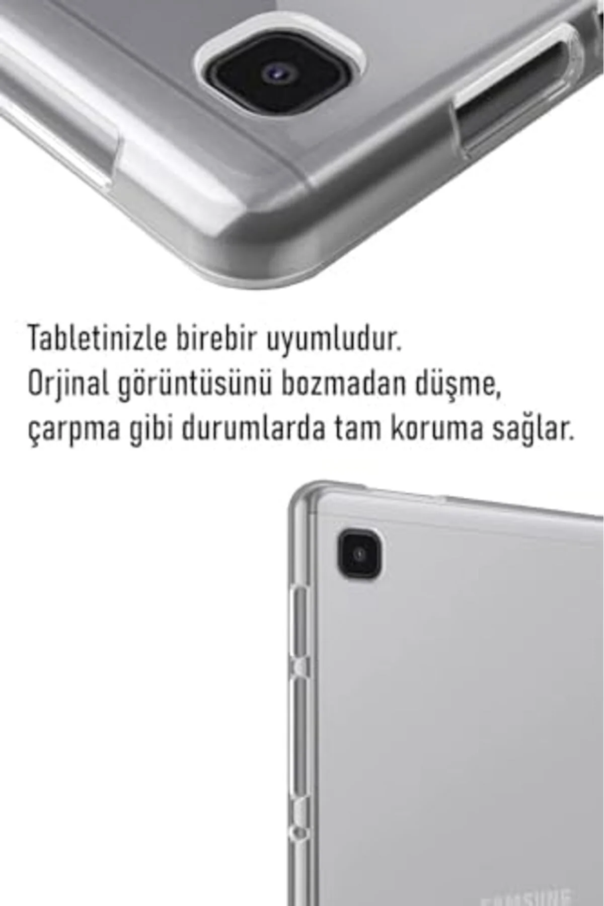TTKTEKNOLOJİ Galaxy Tab A9 Şeffaf Kılıf Silikon Tablet Kılıfı Ult TTKTEKNOLOJİ Galaxy Tab A9 Şeffaf Kılıf Silikon Tablet Kılıfı Ult