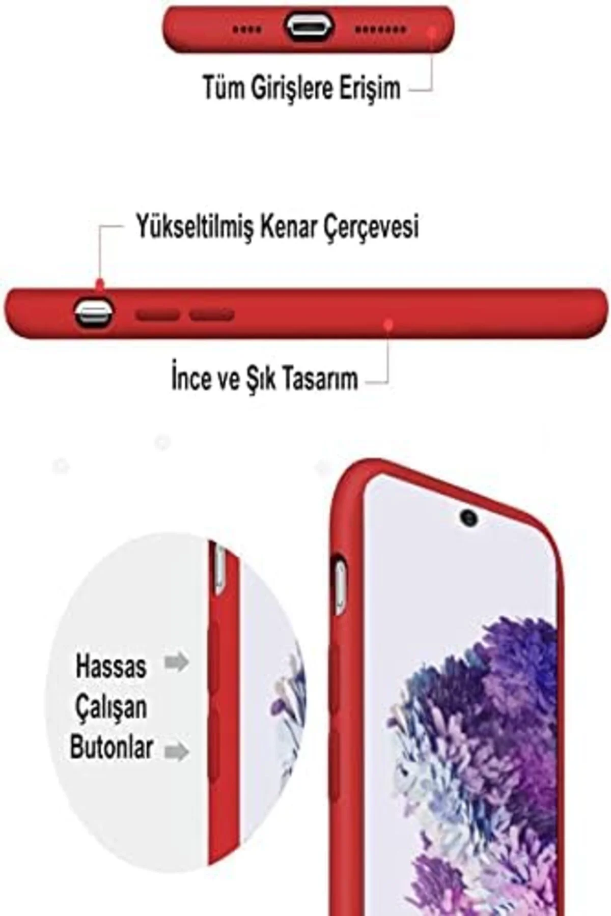 TTKTEKNOLOJİ Galaxy A70 ile Uyumlu Kapak ile Uyumlu İçi Kadife La TTKTEKNOLOJİ Galaxy A70 ile Uyumlu Kapak ile Uyumlu İçi Kadife La
