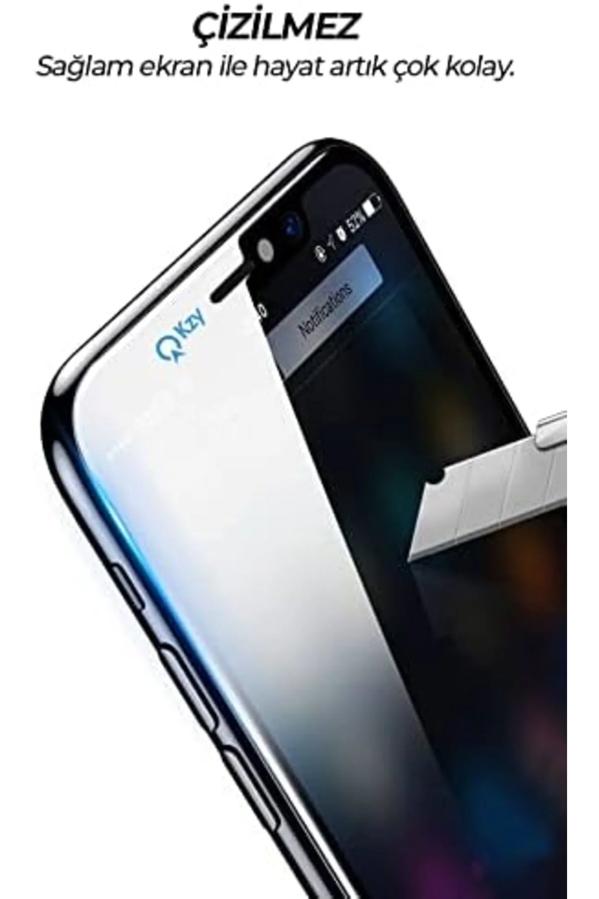 TTKTEKNOLOJİ Galaxy S21 FE ile uyumlu Temperli Ekran Koruyucu Kır