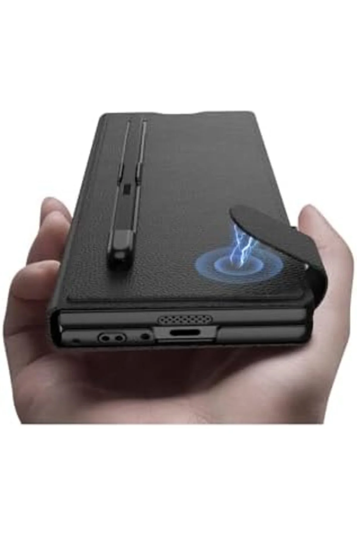 TTKTEKNOLOJİ Galaxy Z Fold 6 Deri Tasarımlı Kalem Bölmeli Kıpta K