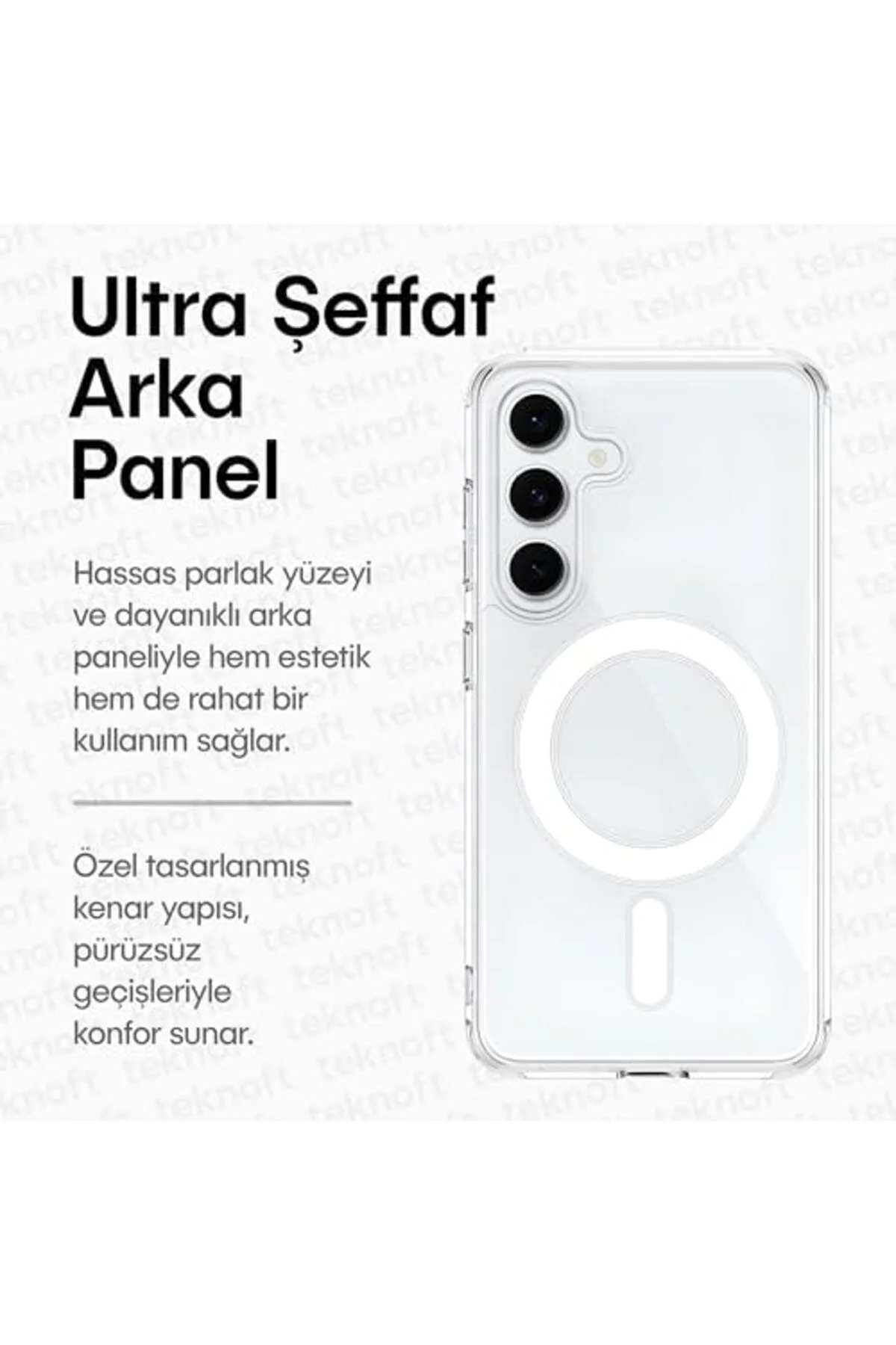 TTKTEKNOLOJİ Galaxy S25 FE için MagSafe ile Uyumlu Şok Emici Sili TTKTEKNOLOJİ Galaxy S25 FE için MagSafe ile Uyumlu Şok Emici Sili