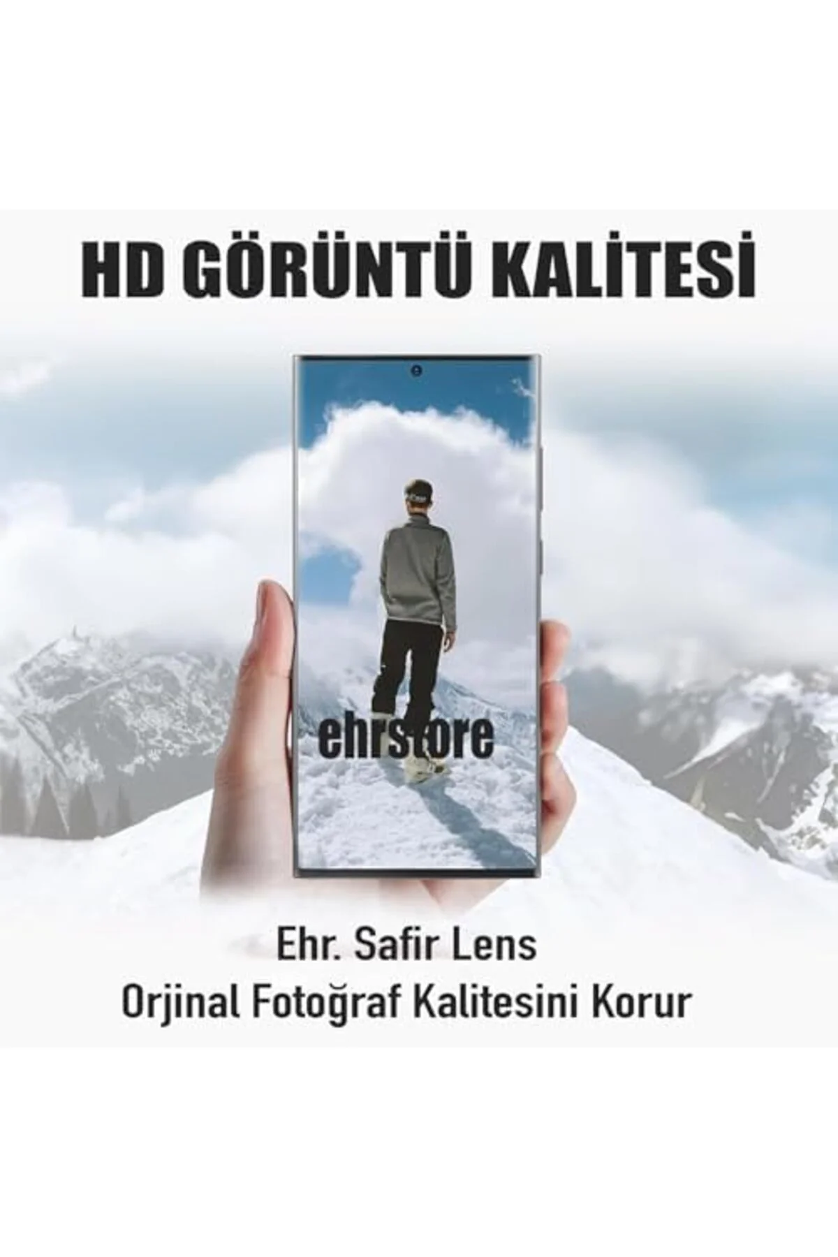 TTKTEKNOLOJİ Galaxy S22 Ultra Kamera Lens Koruyucu Alüminyum Çerç