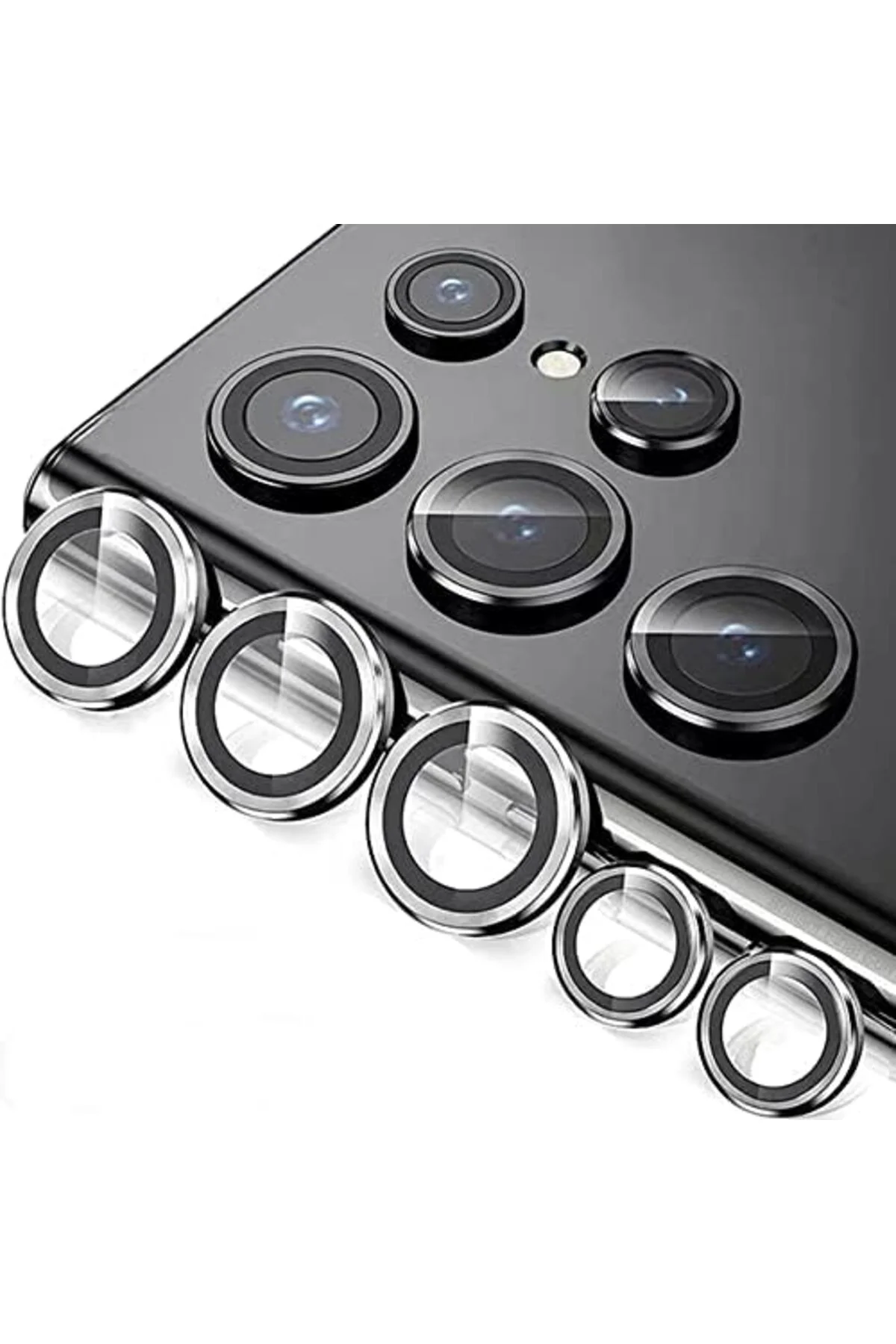 TTKTEKNOLOJİ Galaxy S23 Ultra ile uyumlu Kamera Lens Koruyucu Ine